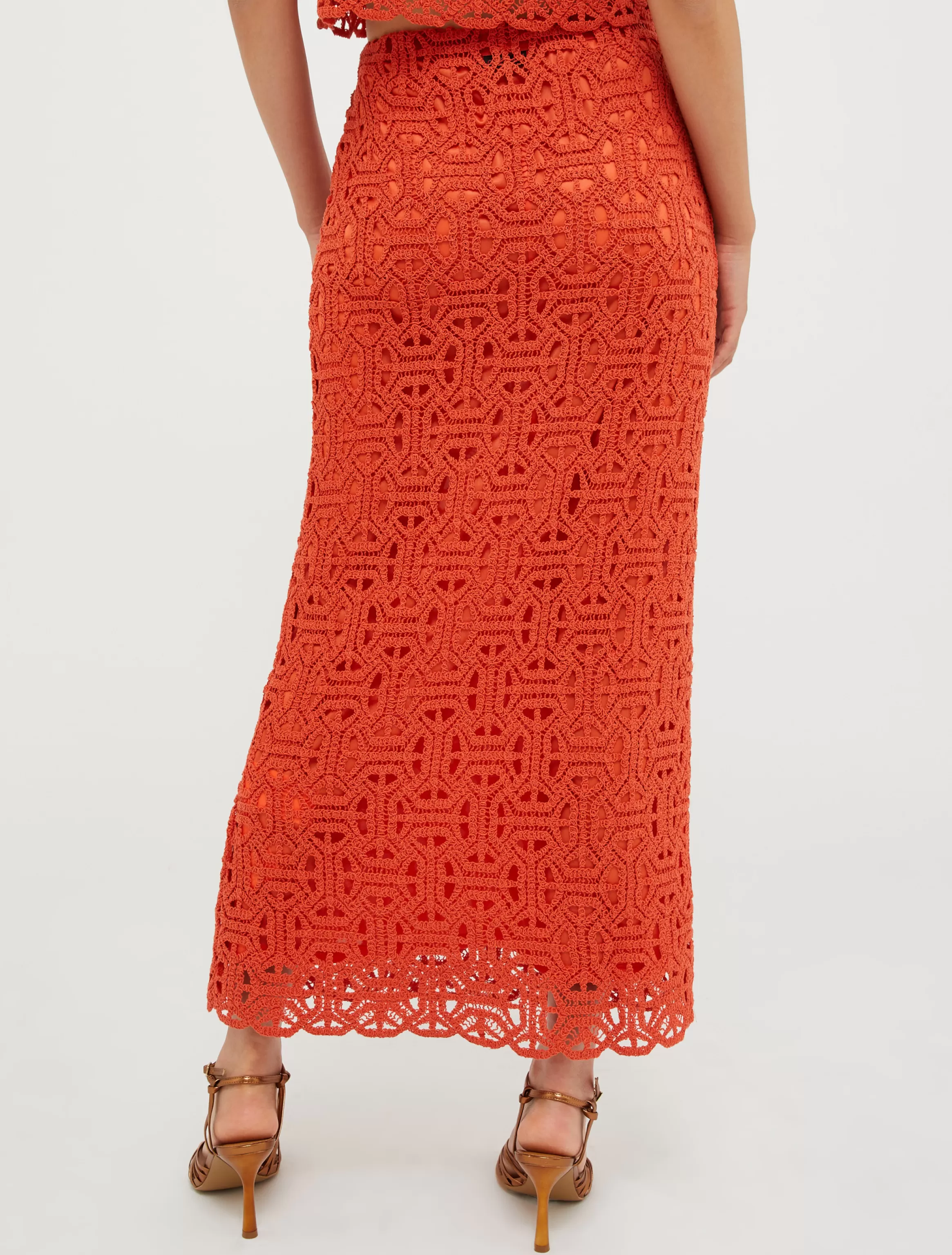 Macramé jersey long skirt*Max&Co Store