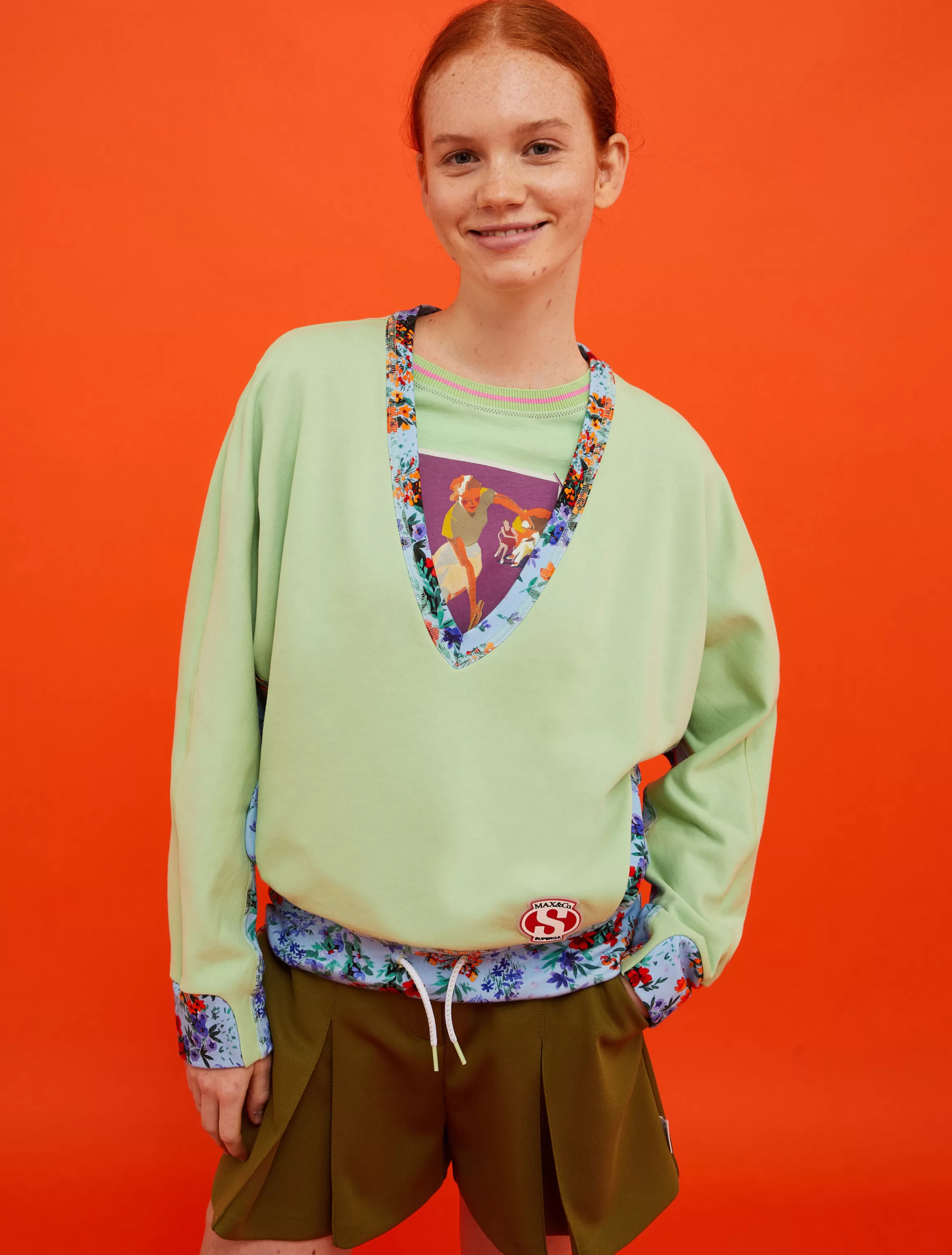 . with Superga printed sweatshirt*Max&Co Clearance