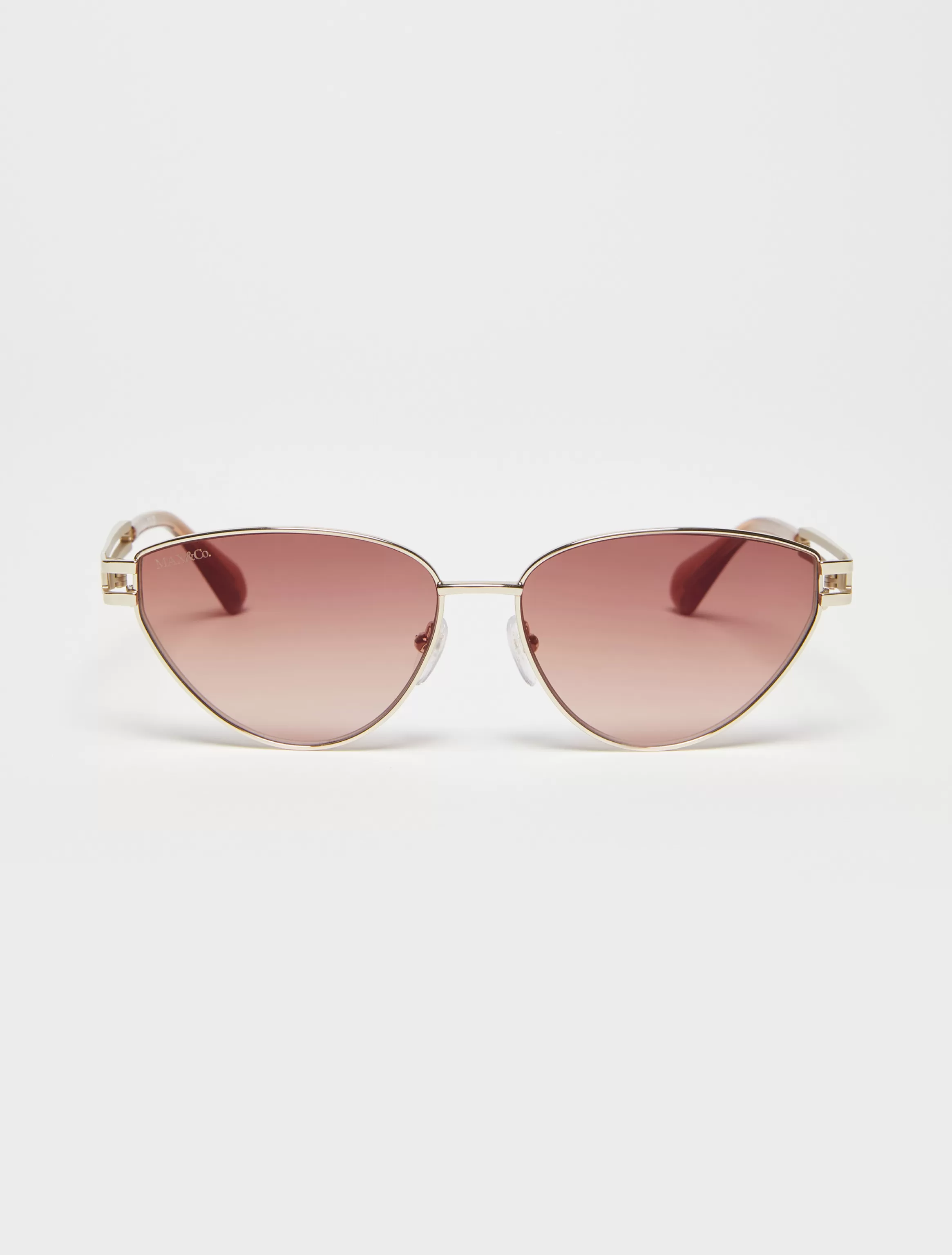 Metal cat-eye sunglasses*Max&Co Cheap