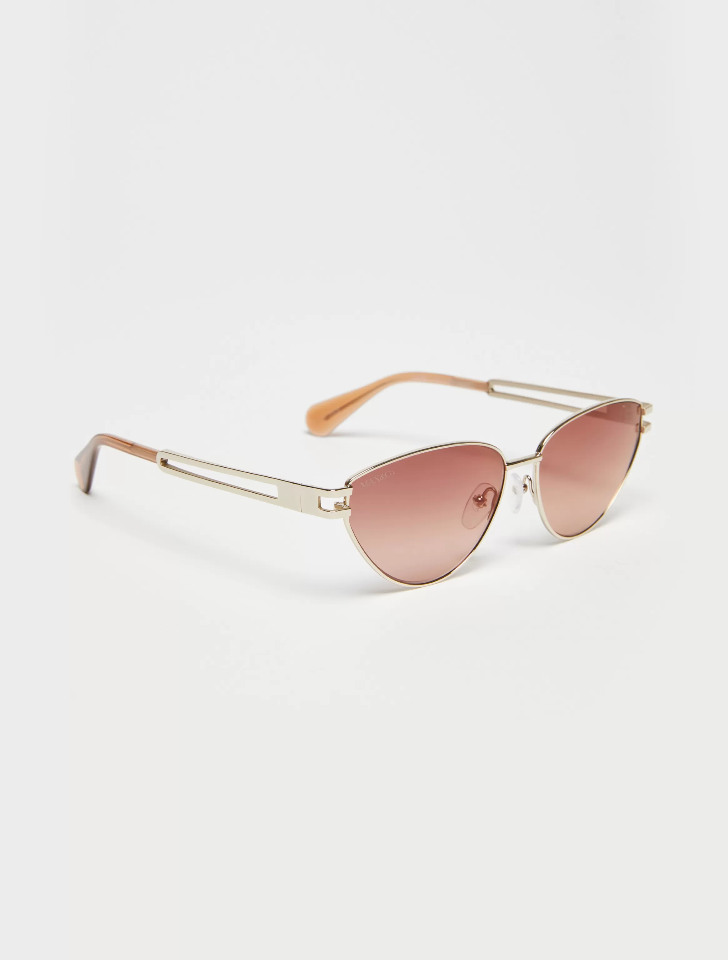 Metal cat-eye sunglasses*Max&Co Cheap