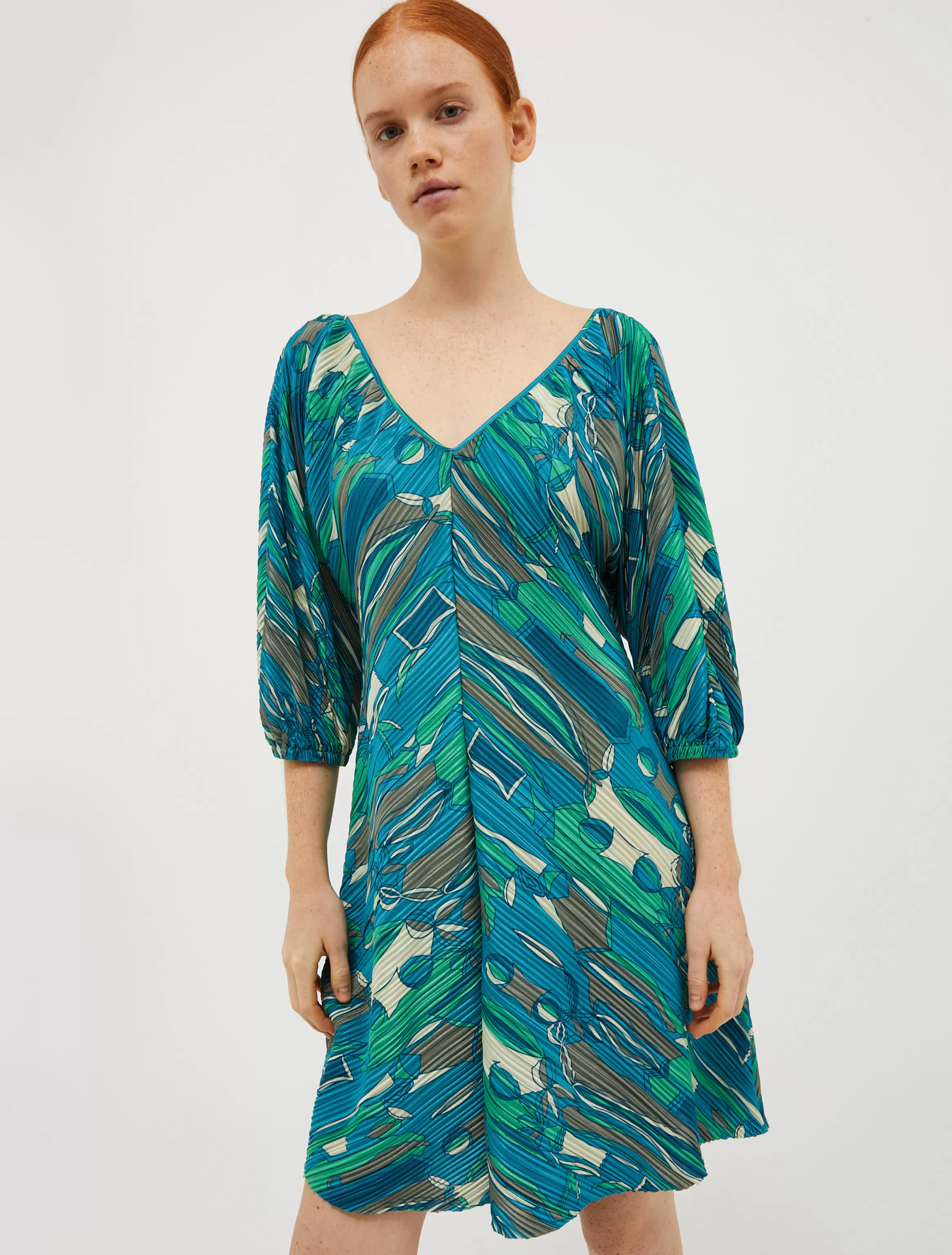 Micro-pleated jersey dress*Max&Co Flash Sale