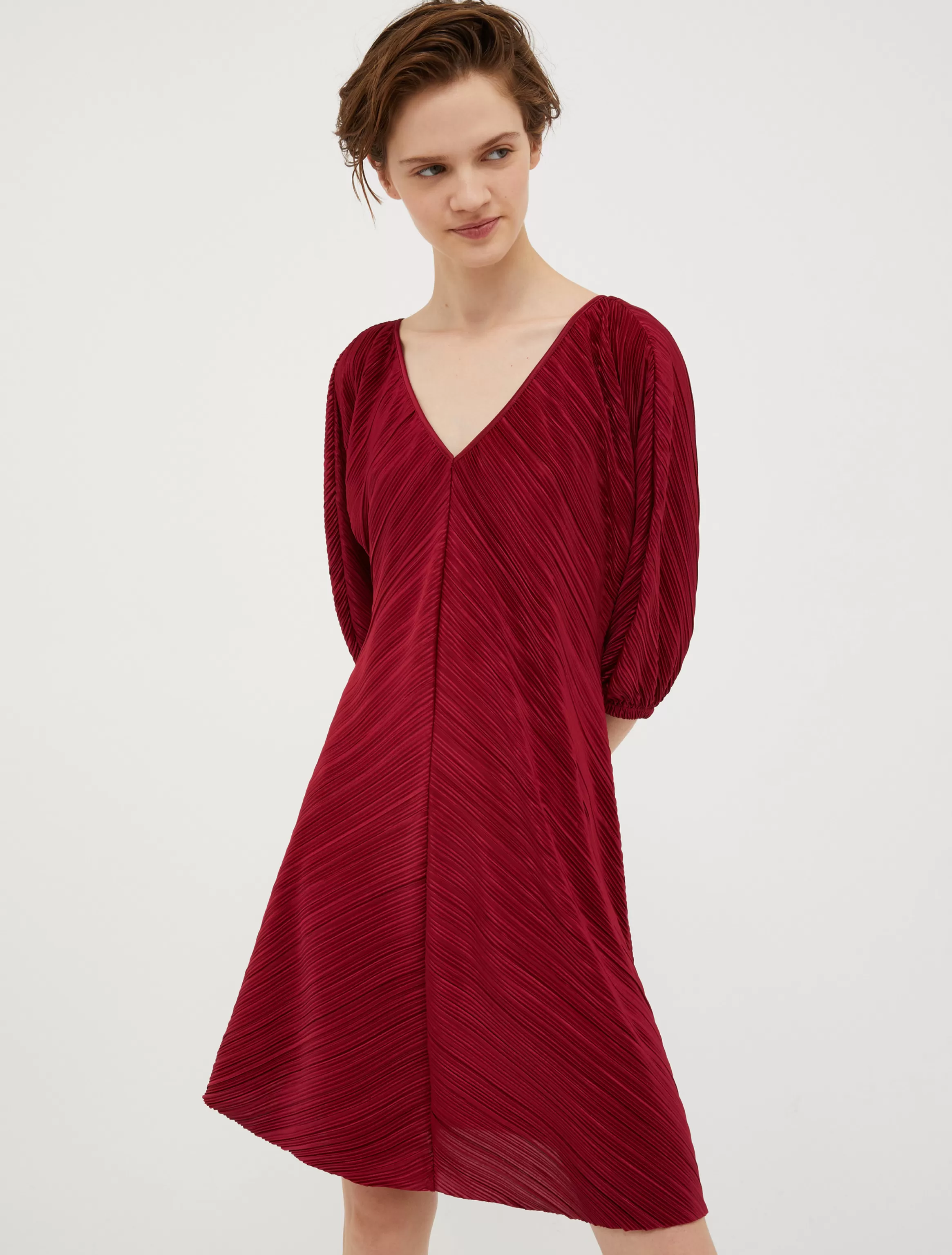 Micro-pleated jersey dress*Max&Co Hot