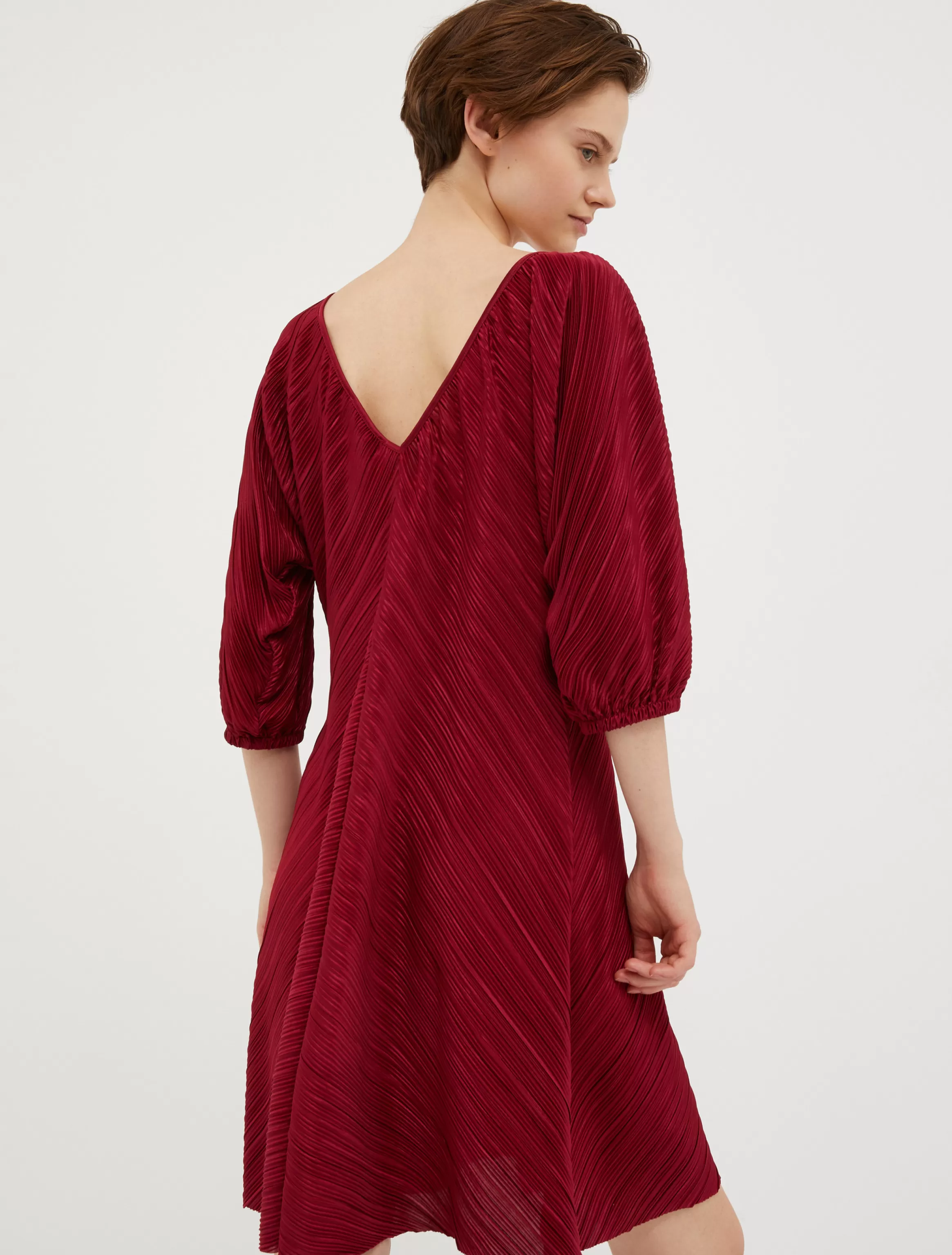 Micro-pleated jersey dress*Max&Co Hot