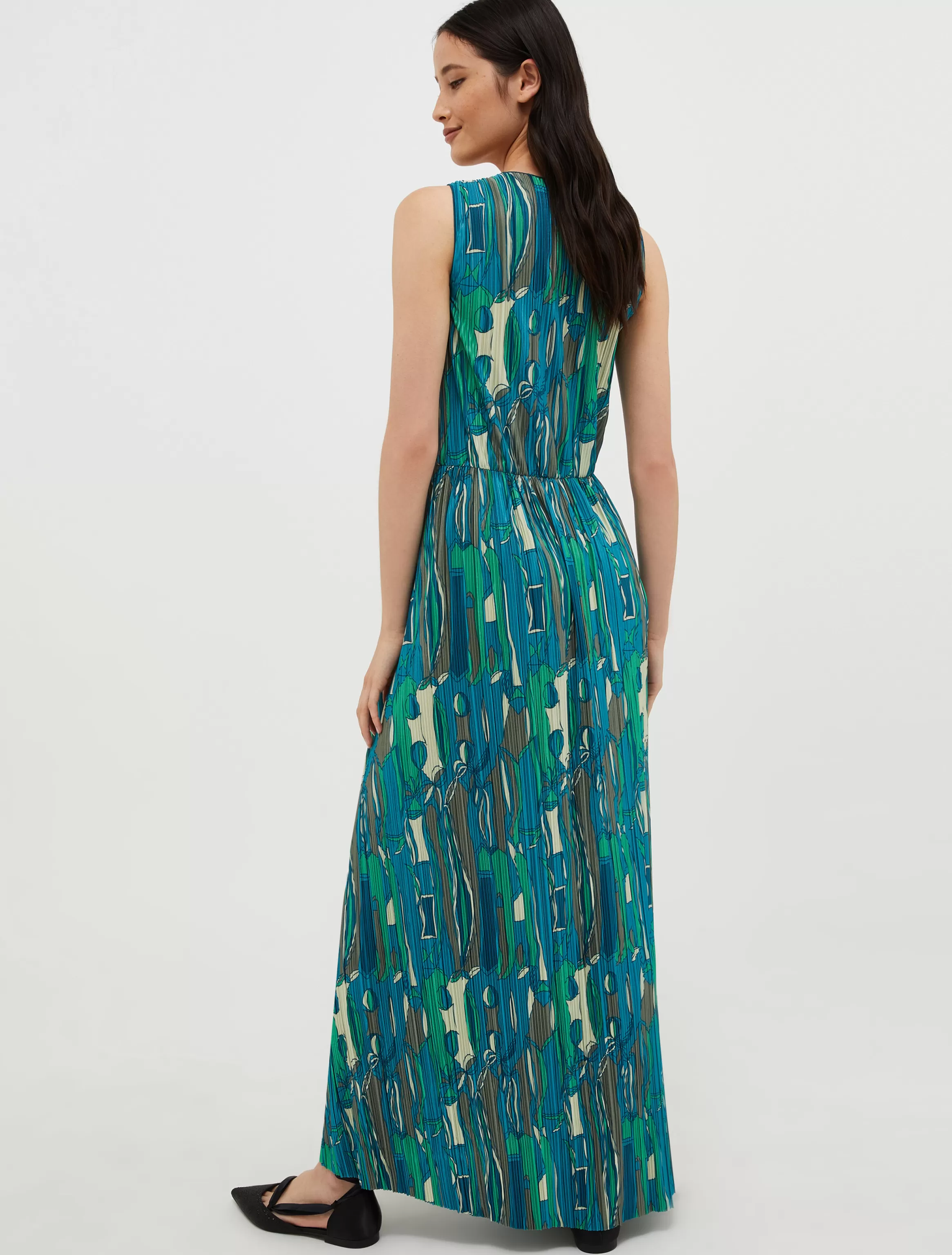 Micro-pleated jersey maxi dress*Max&Co Hot