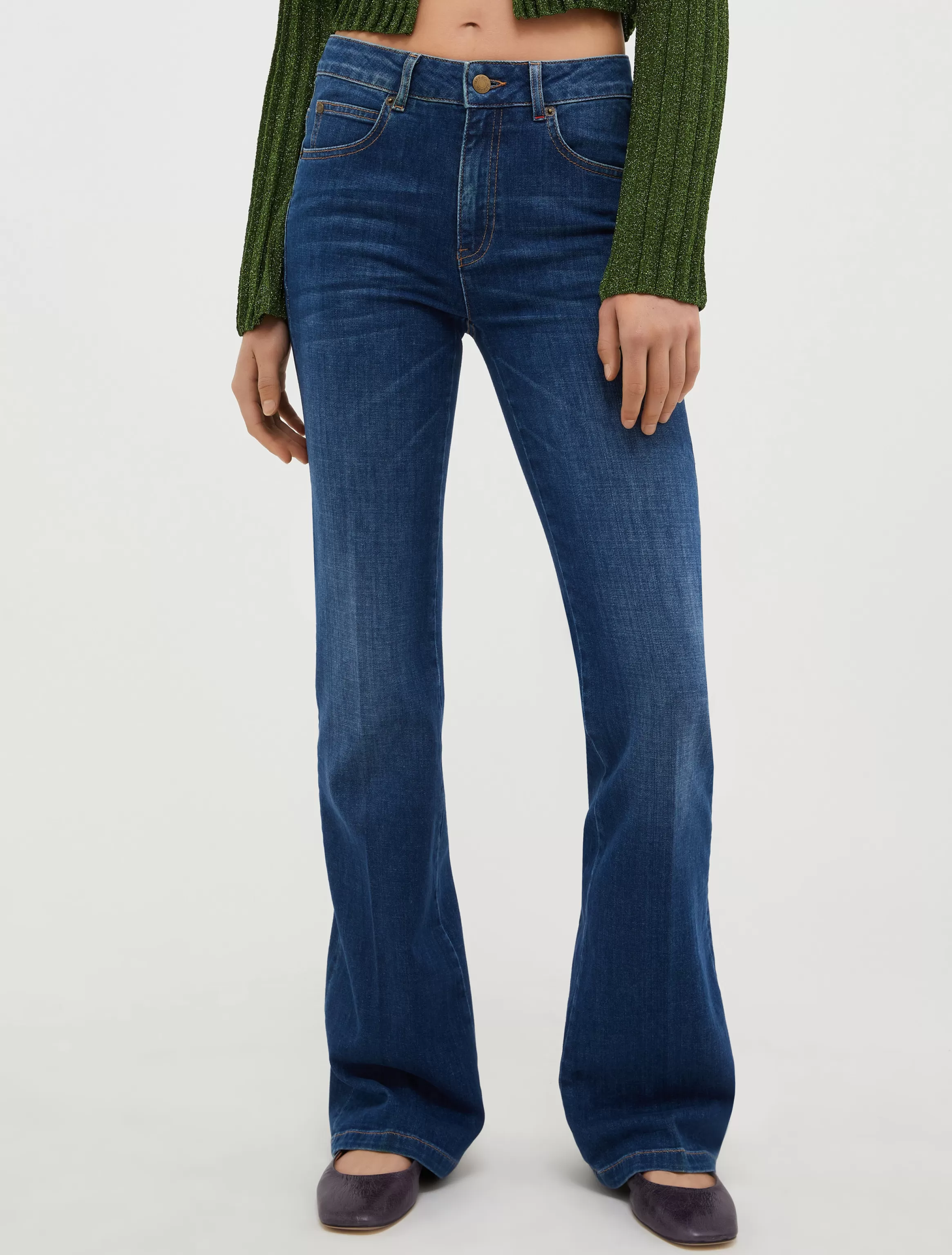 Mid-rise bootcut jeans*Max&Co Best Sale