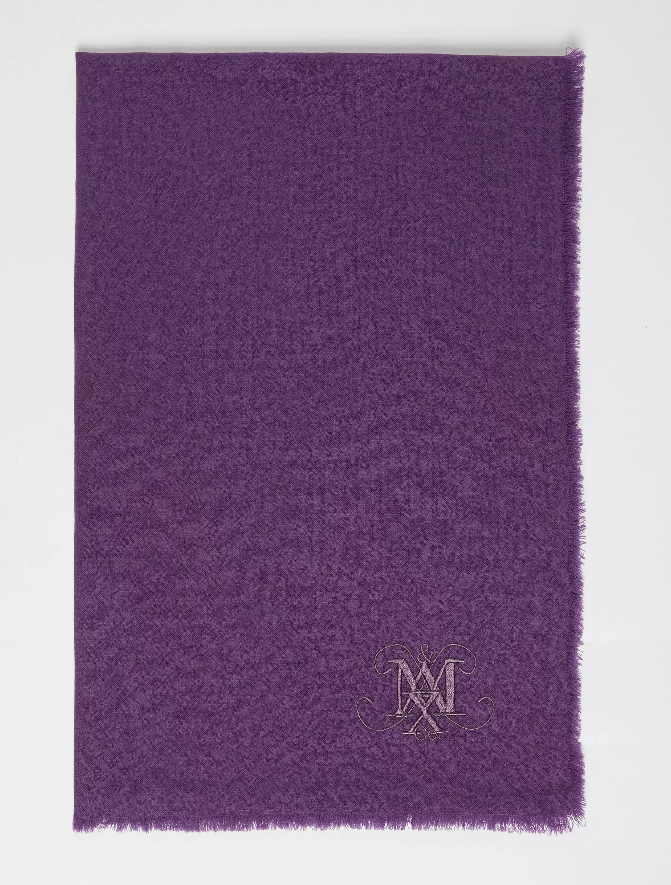 Monogrammed wool stole*Max&Co Sale