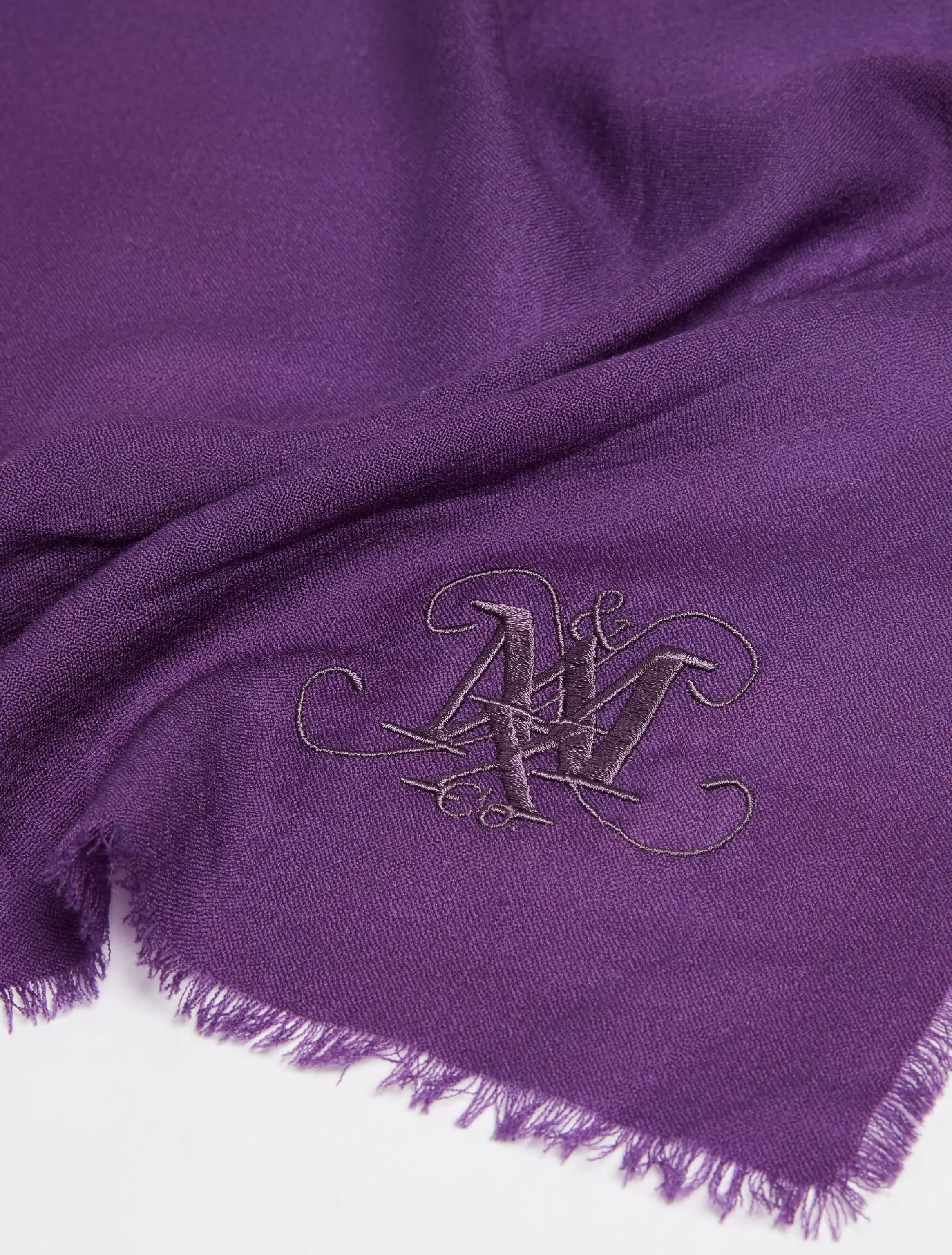 Monogrammed wool stole*Max&Co Sale