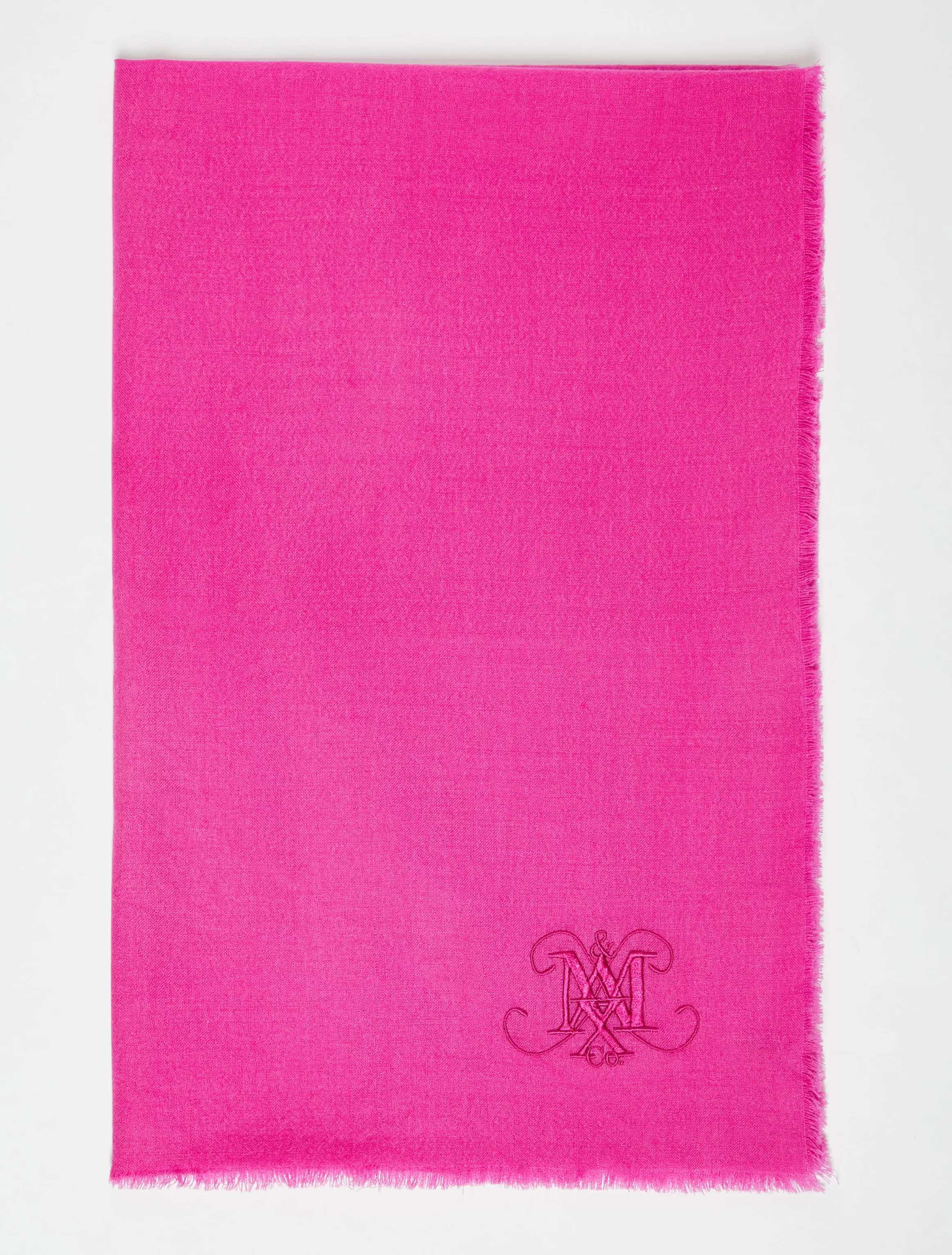 Monogrammed wool stole*Max&Co Best Sale