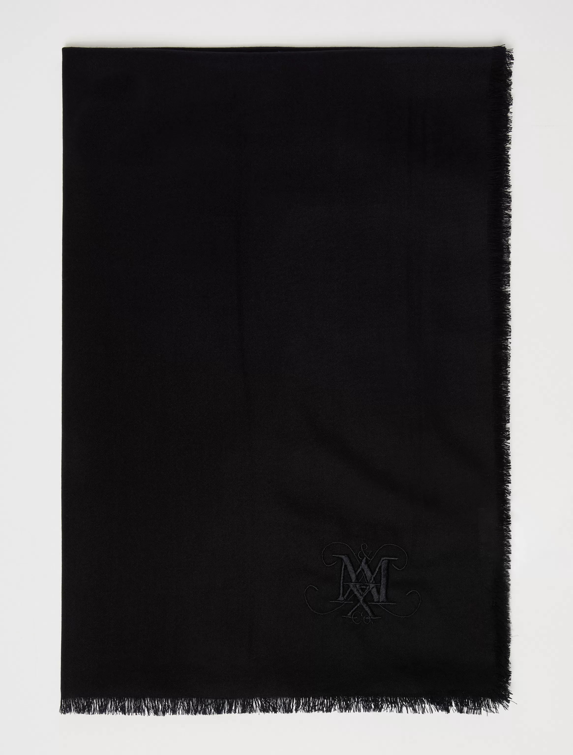 Monogrammed wool stole*Max&Co Online