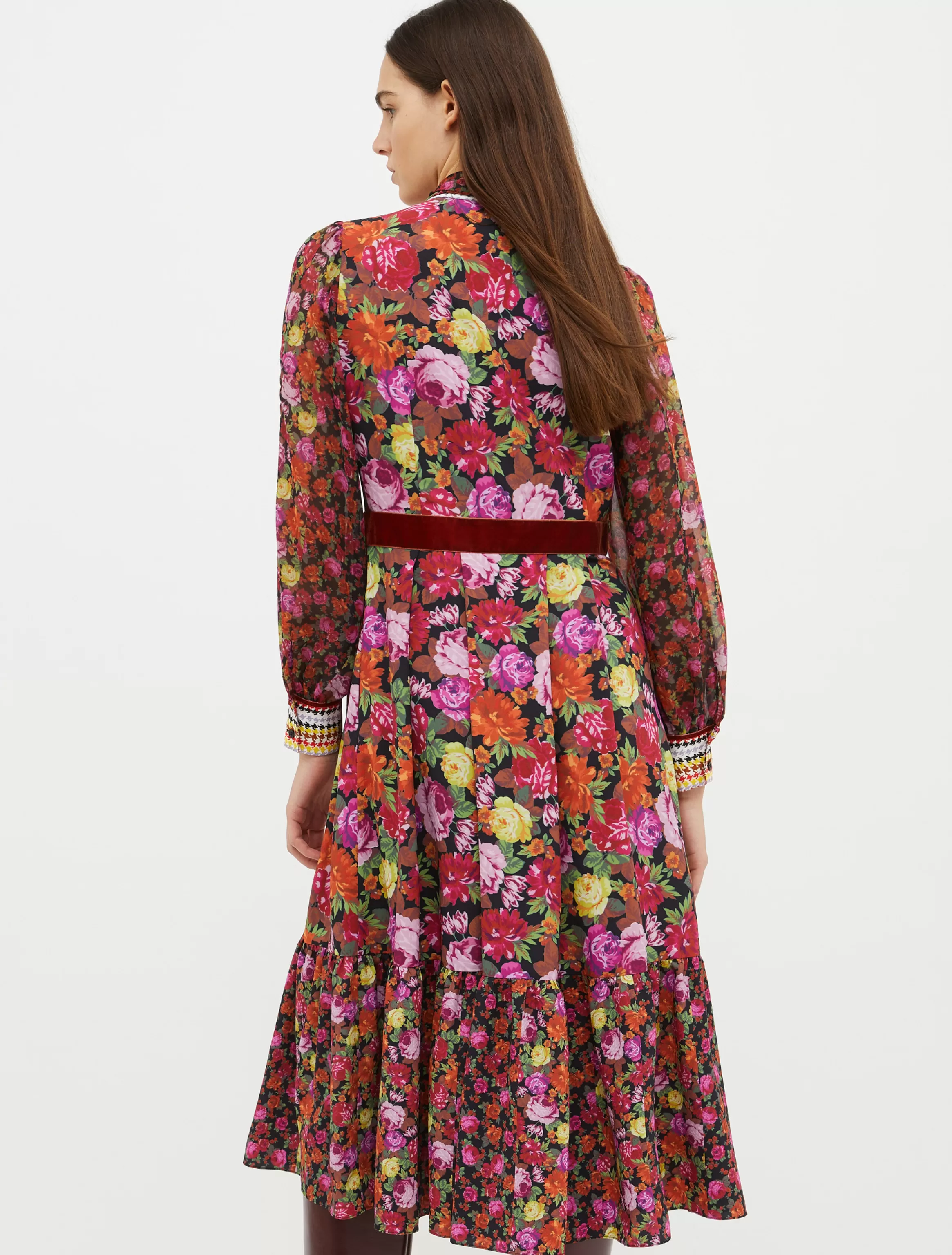 Multi-print midi shirt dress*Max&Co Clearance