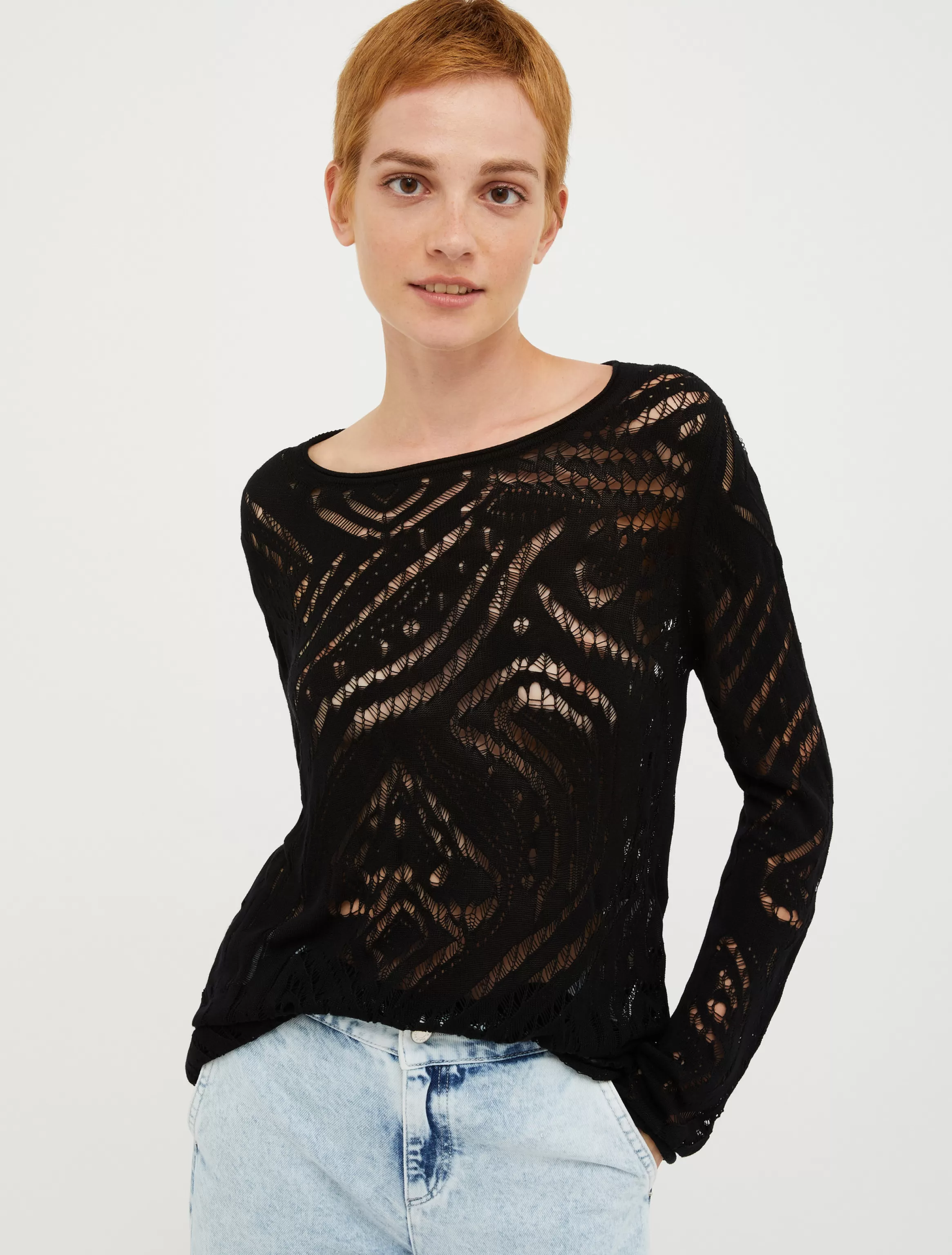 Open-knit patterned jumper*Max&Co New