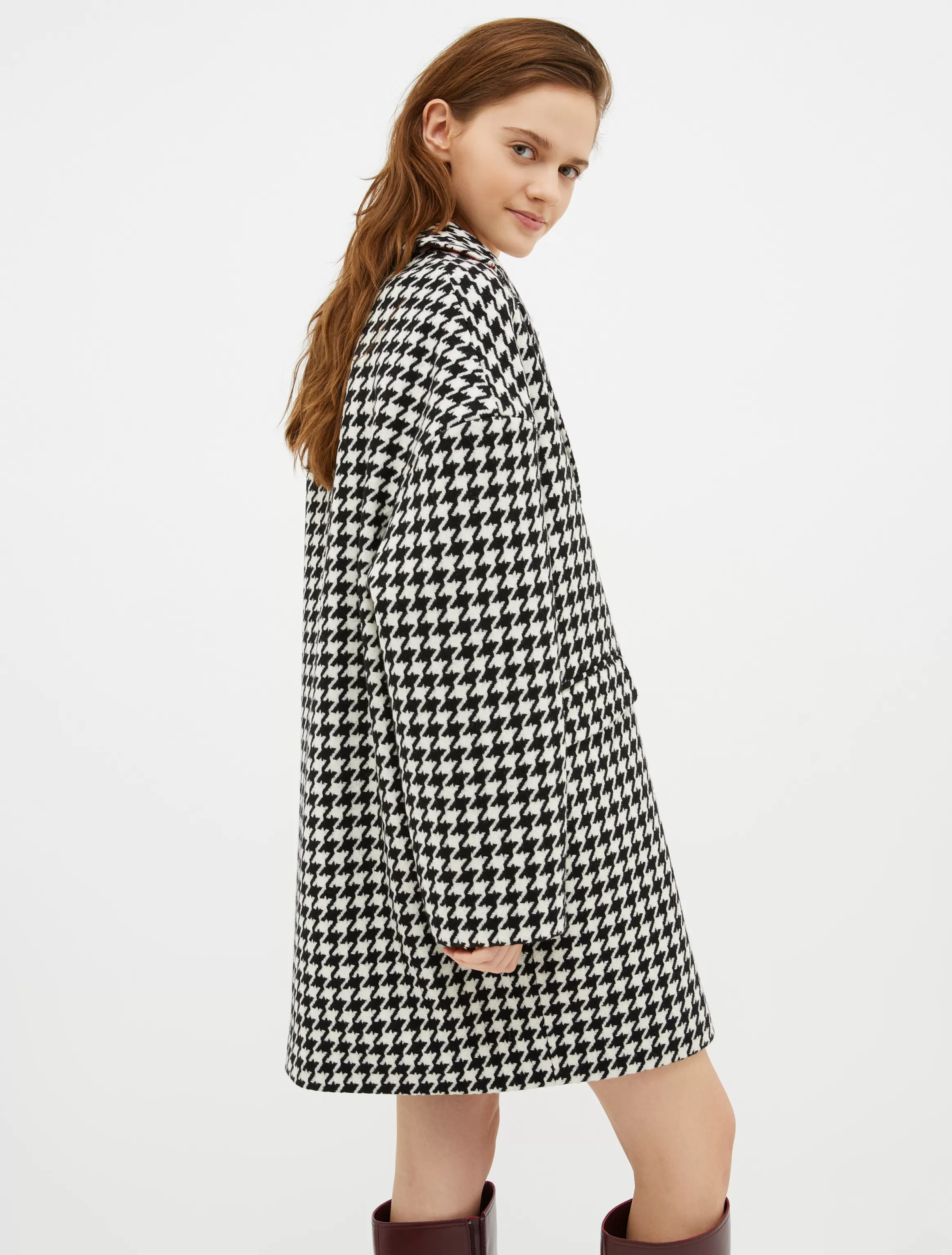 Oversized houndstooth coat*Max&Co Online