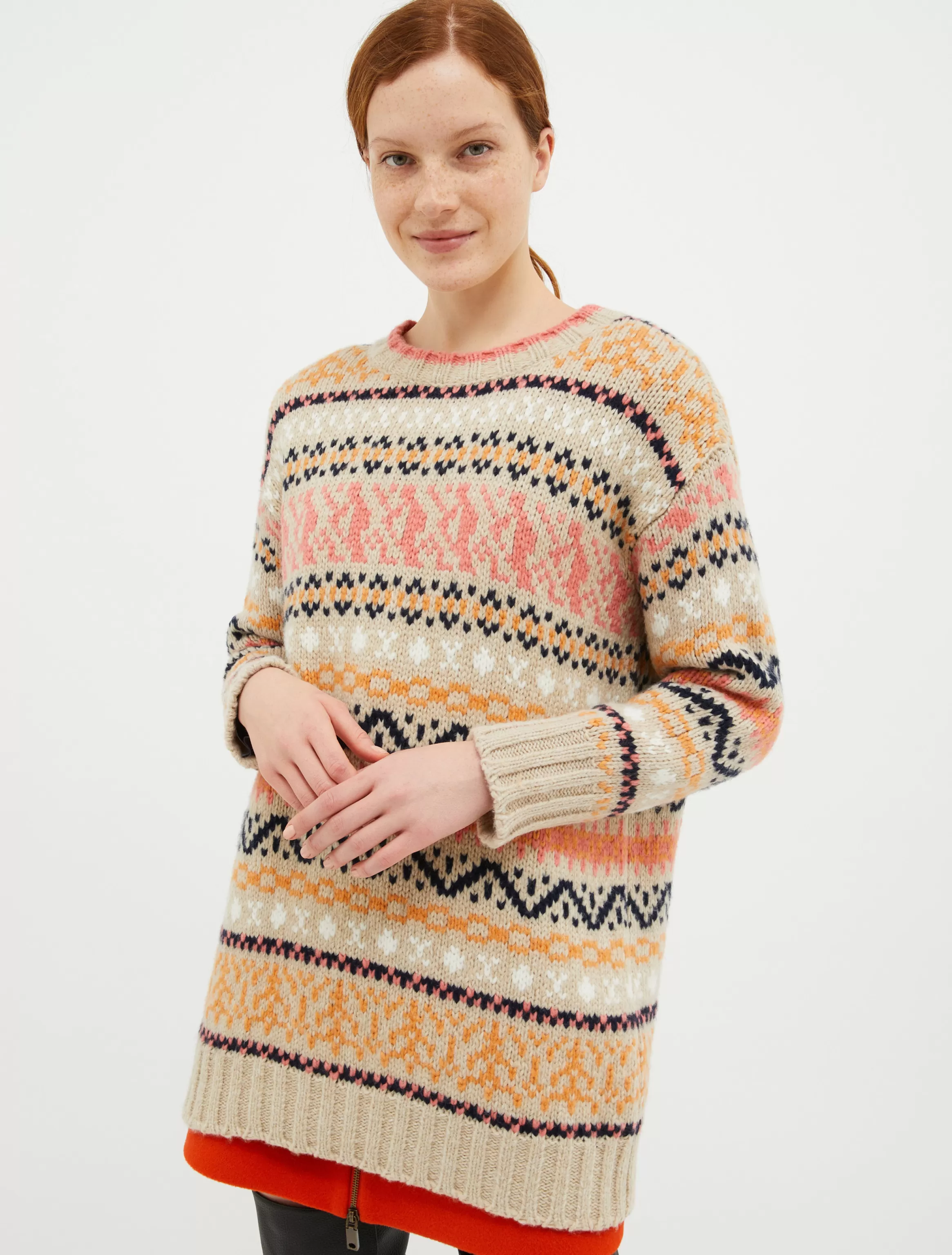 Oversized jacquard pullover*Max&Co Best Sale