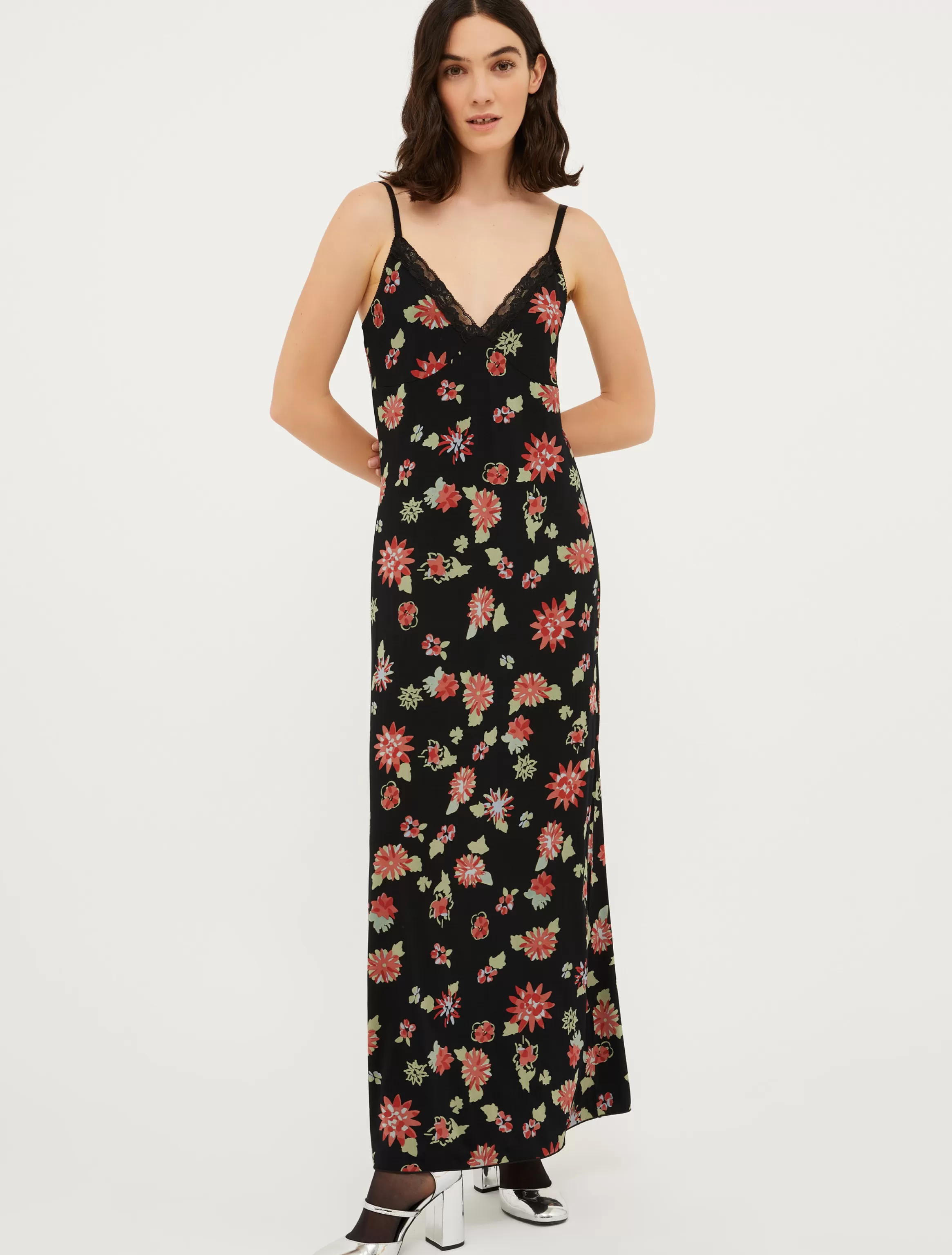 Patterned jersey slip dress*Max&Co Cheap