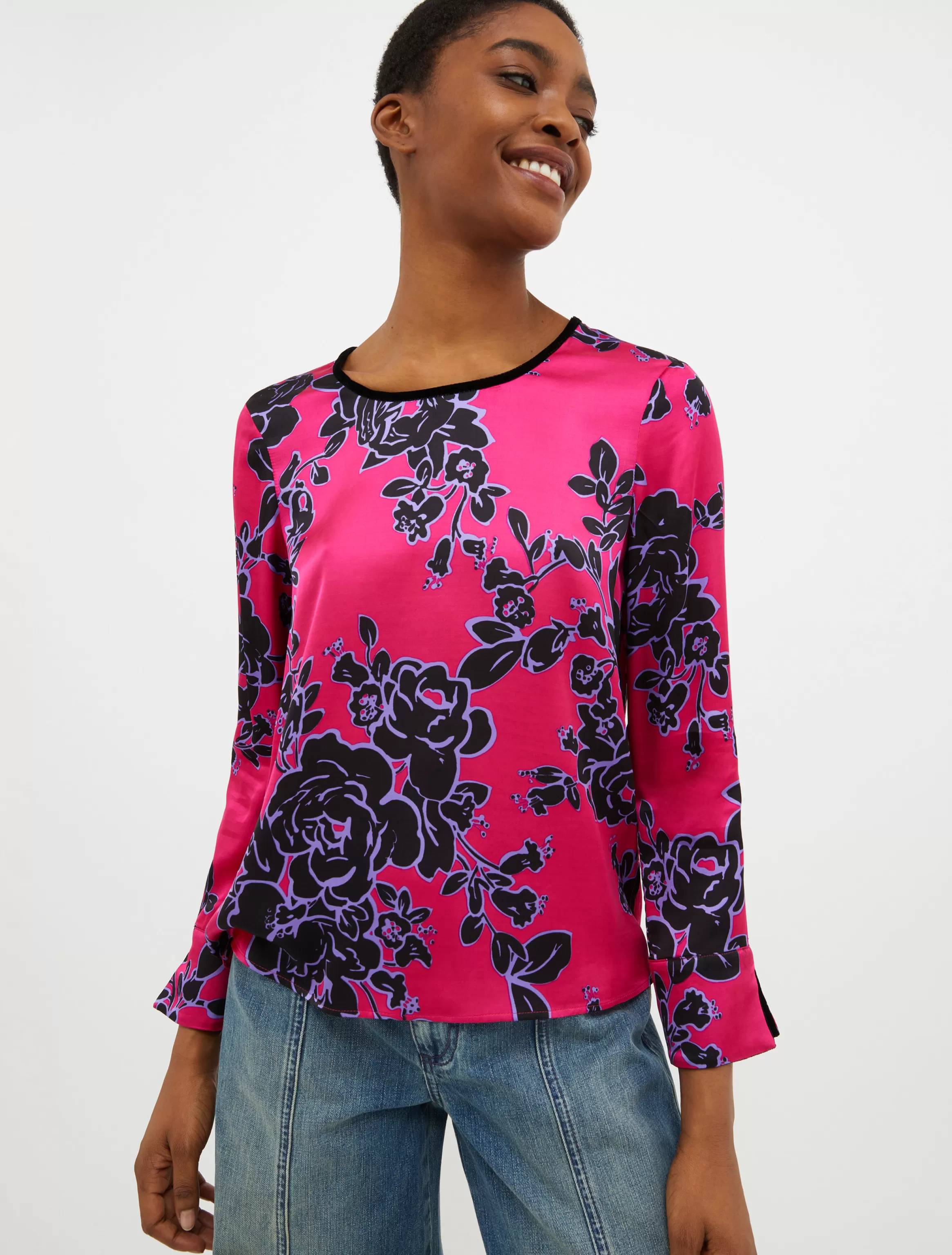 Patterned satin blouse*Max&Co Sale