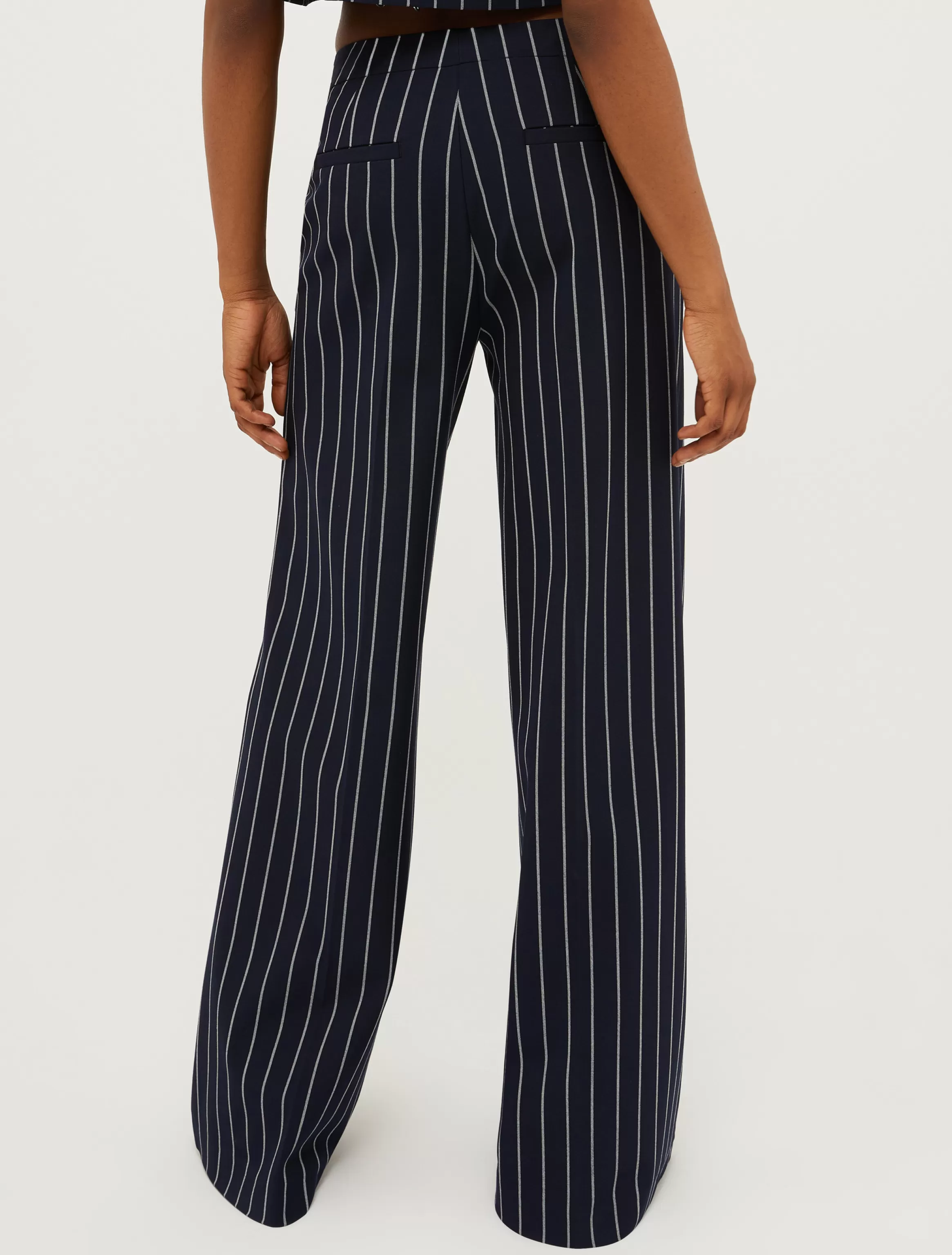 Pinstriped wide-leg trousers*Max&Co Cheap