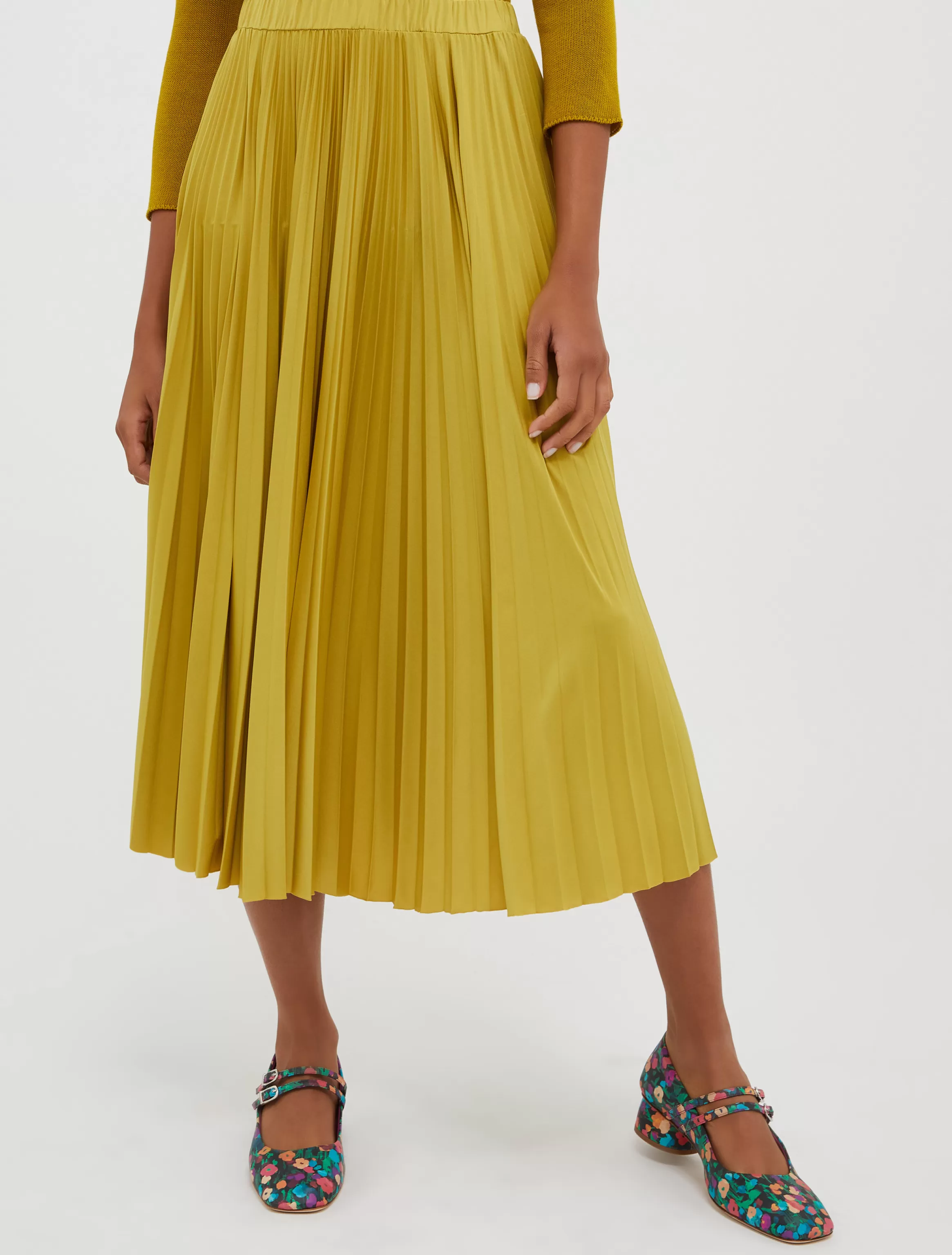 Pleated jersey midi skirt*Max&Co Cheap