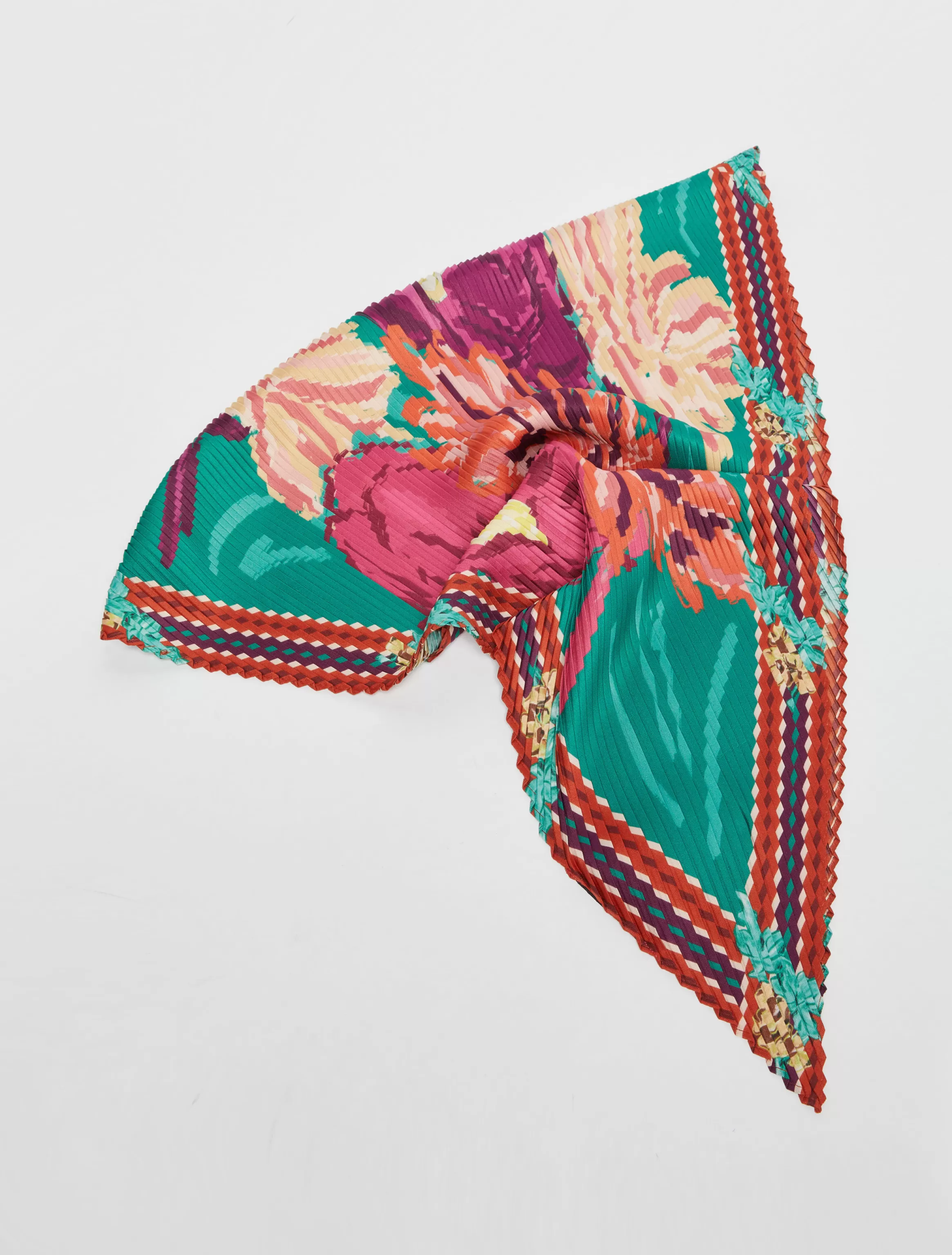 Pleated twill scarf*Max&Co Outlet