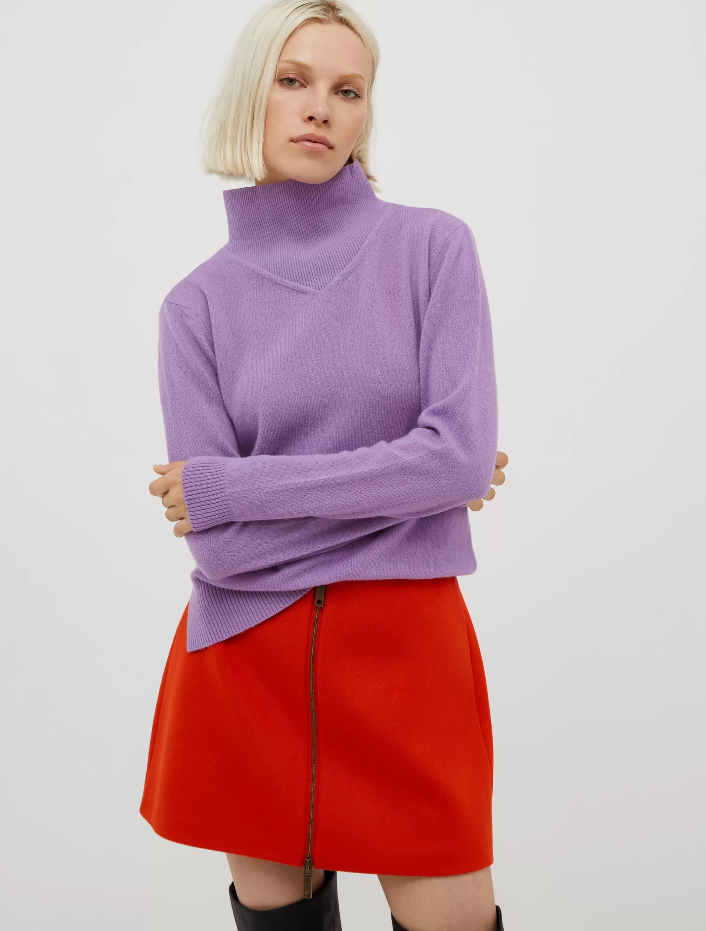 Polo neck wool-blend jumper*Max&Co Flash Sale