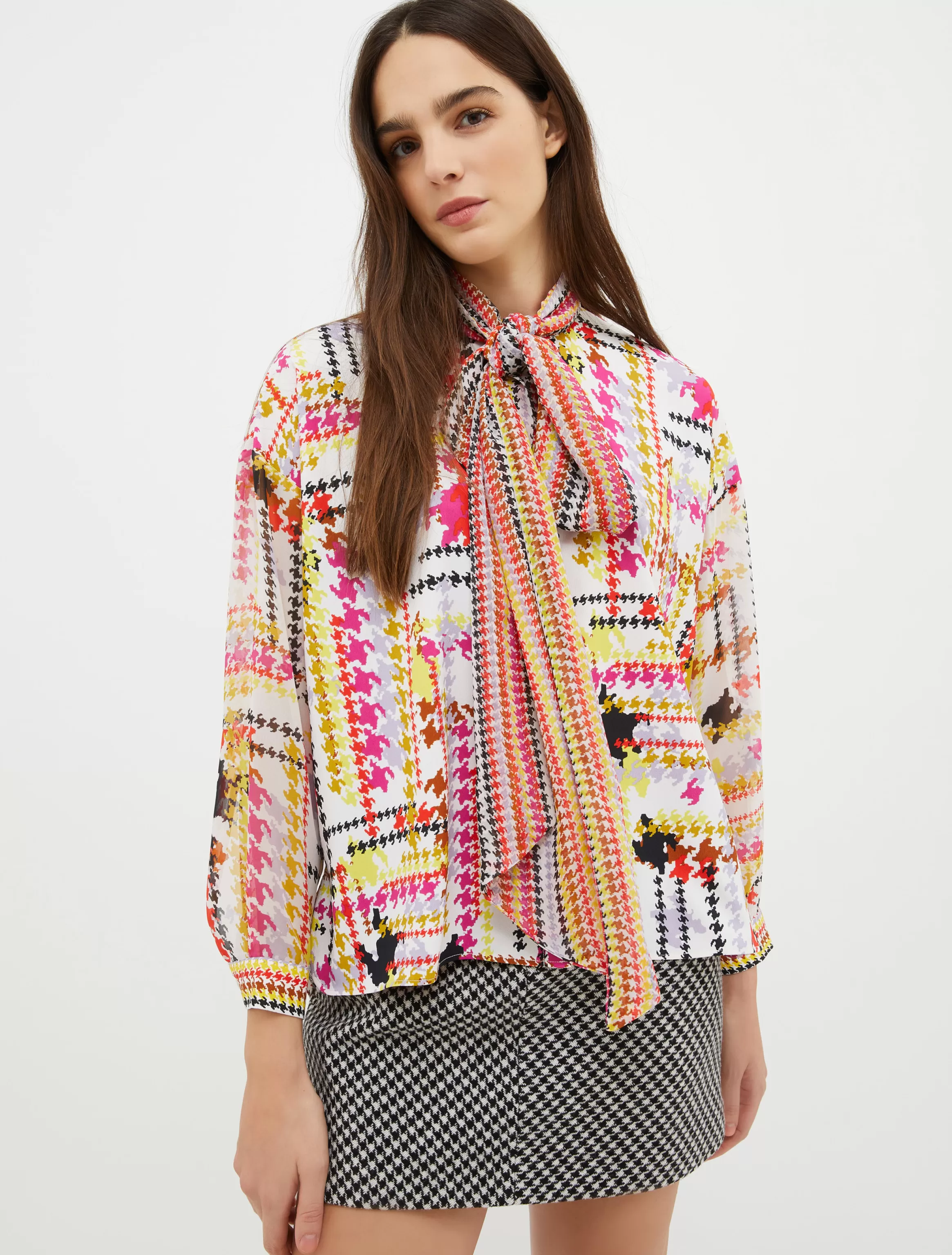 Printed crêpe-de-Chine shirt*Max&Co Best