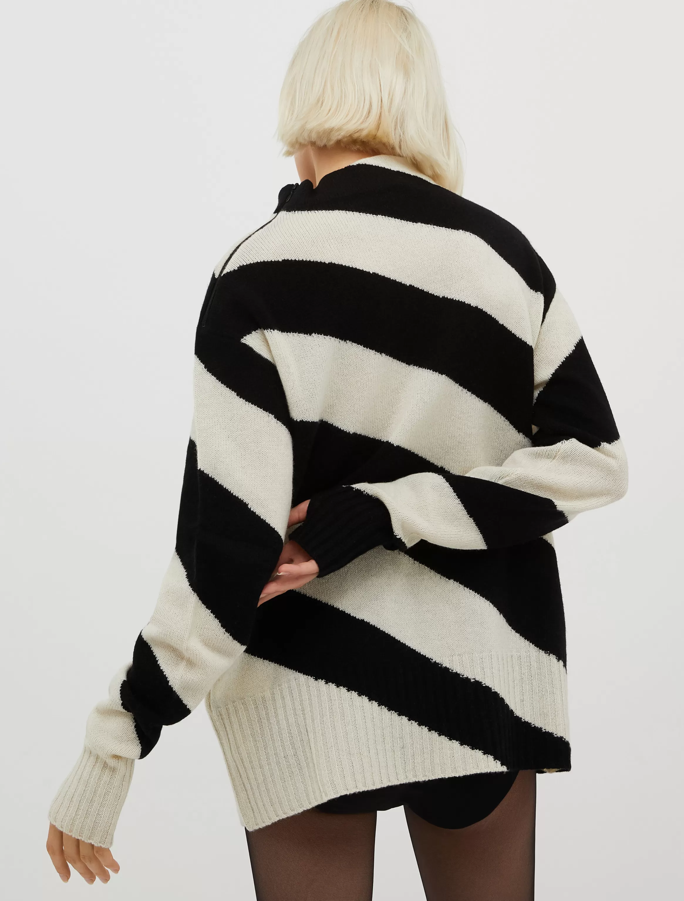 Pure wool jumper with maxi stripes*Max&Co Outlet