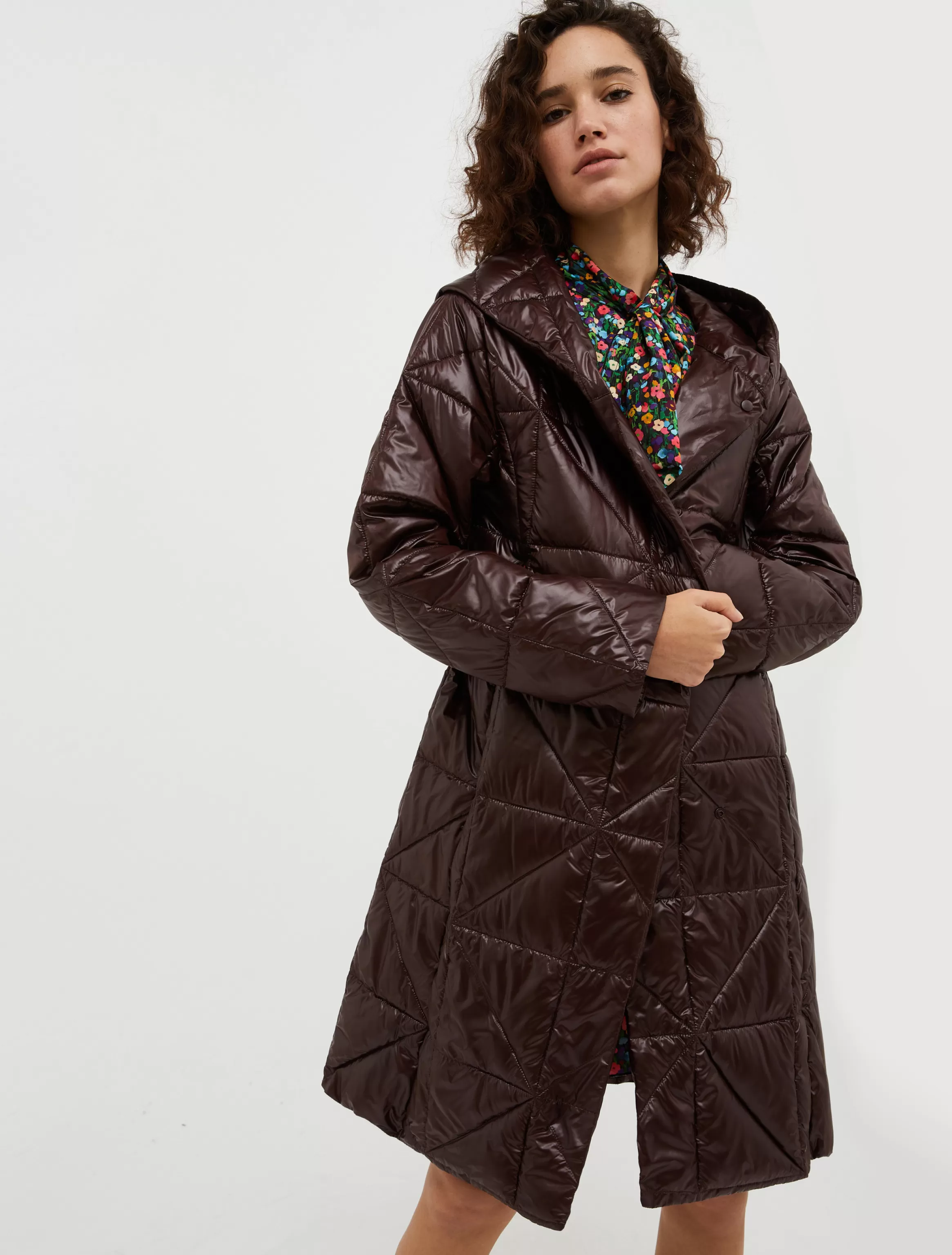 Quilted hooded coat*Max&Co Cheap