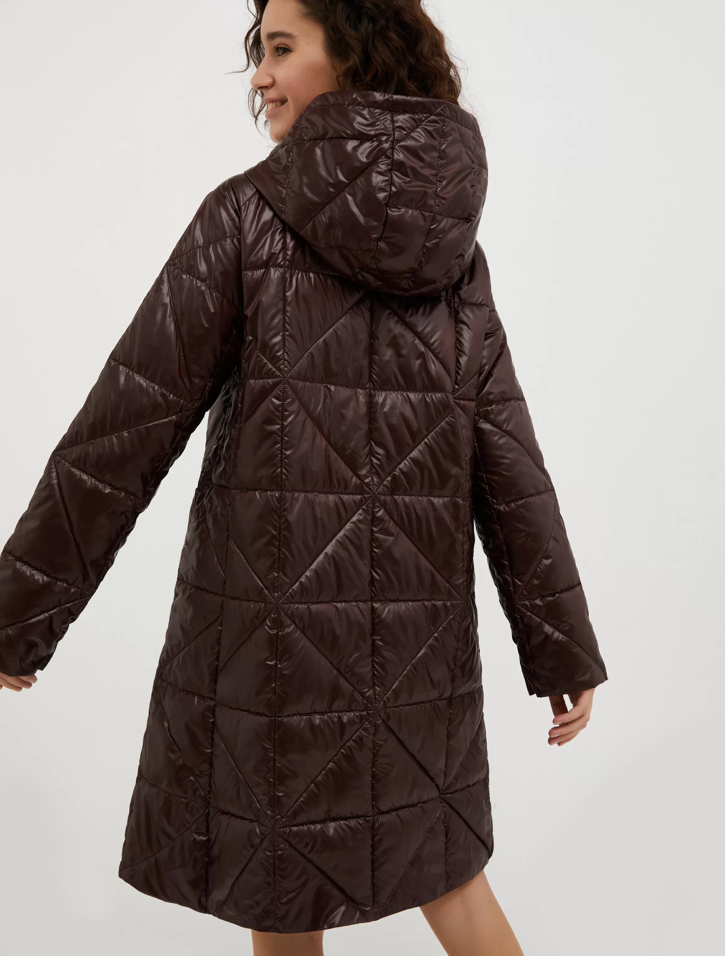 Quilted hooded coat*Max&Co Cheap