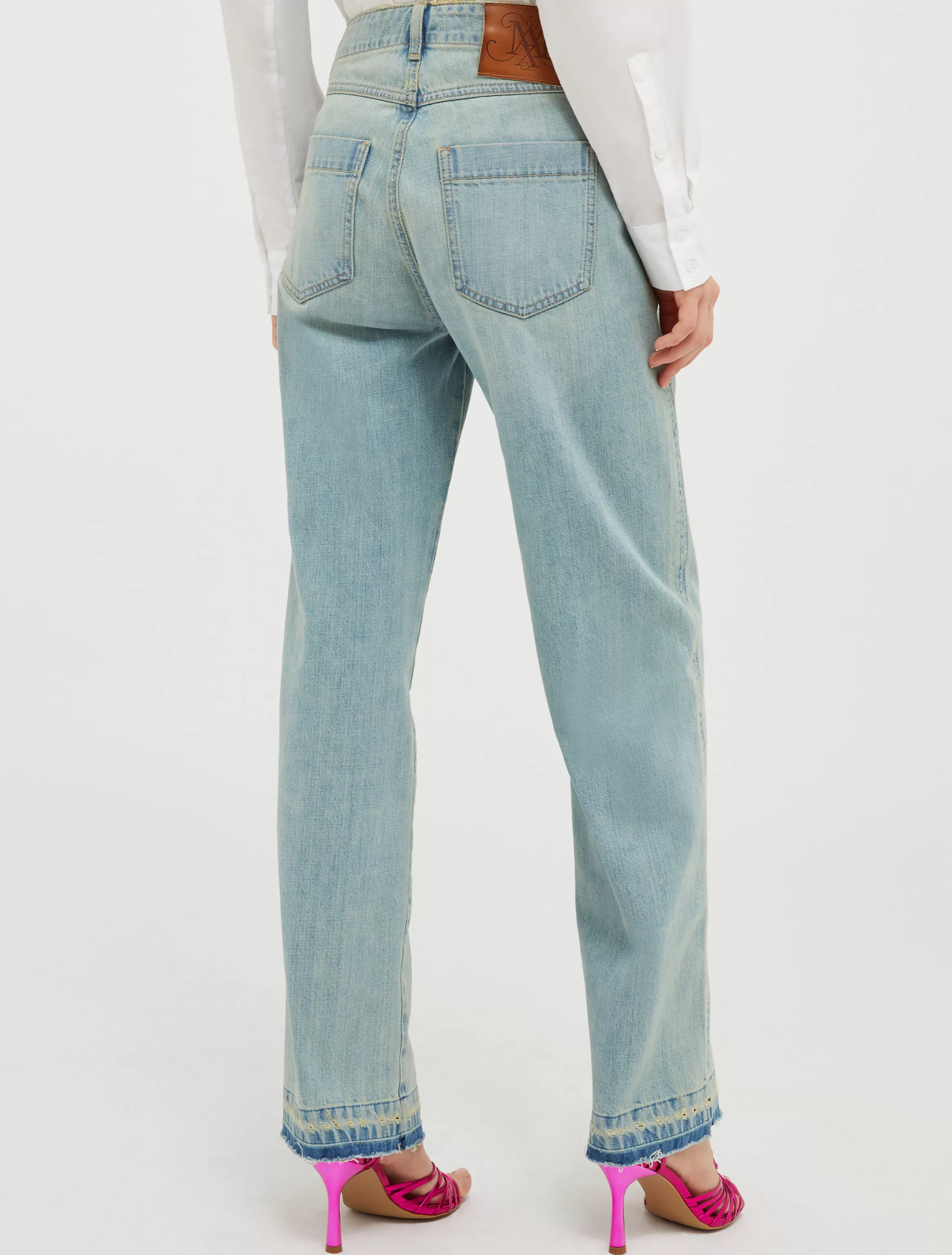 Raw-edge straight-fit jeans*Max&Co Store