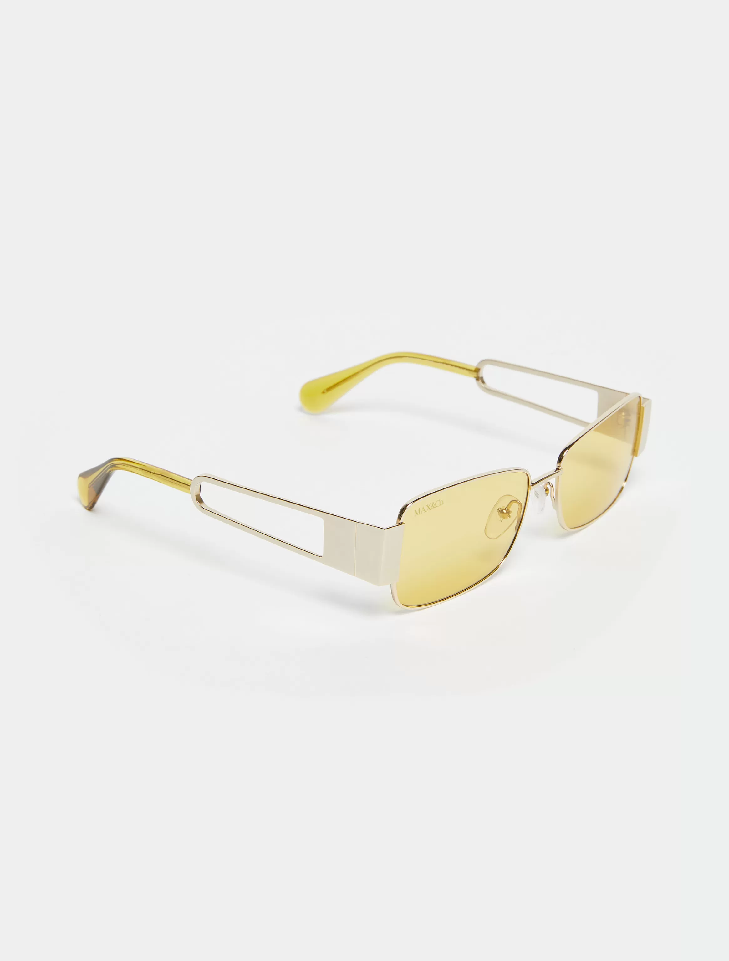 Rectangular metal glasses*Max&Co Best Sale