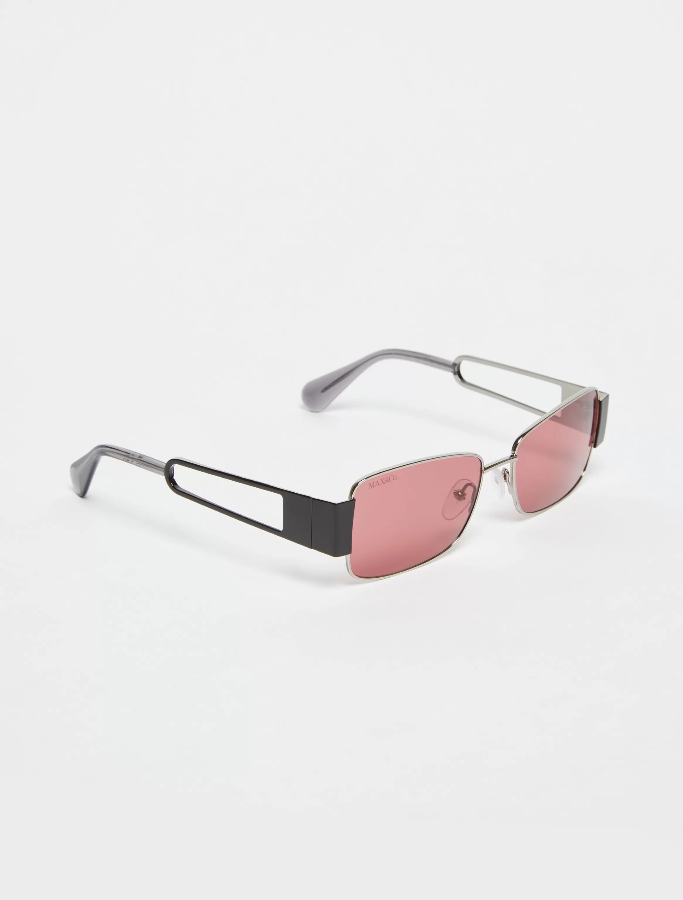 Rectangular metal glasses*Max&Co Outlet