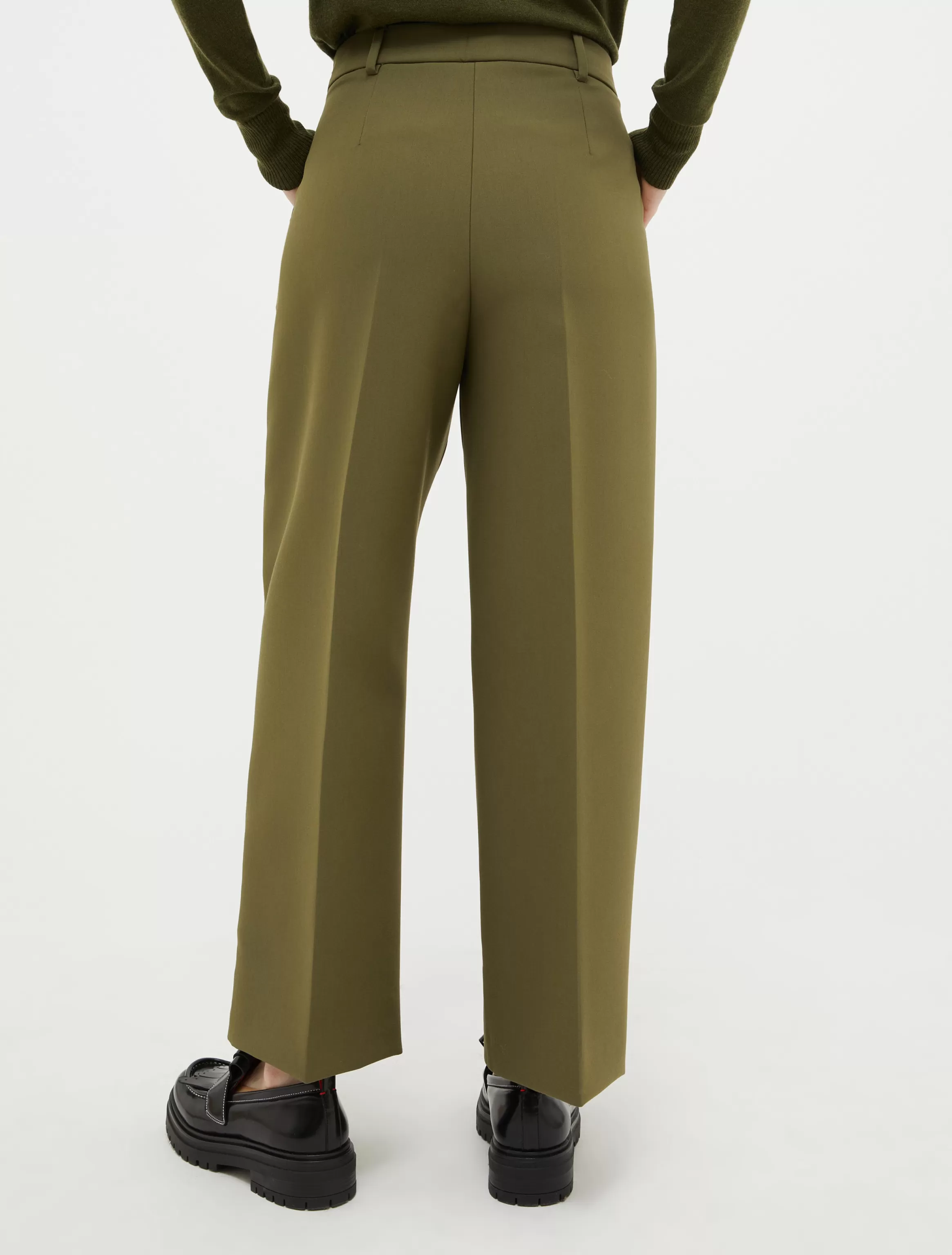 Relaxed-fit double-cloth trousers*Max&Co Shop