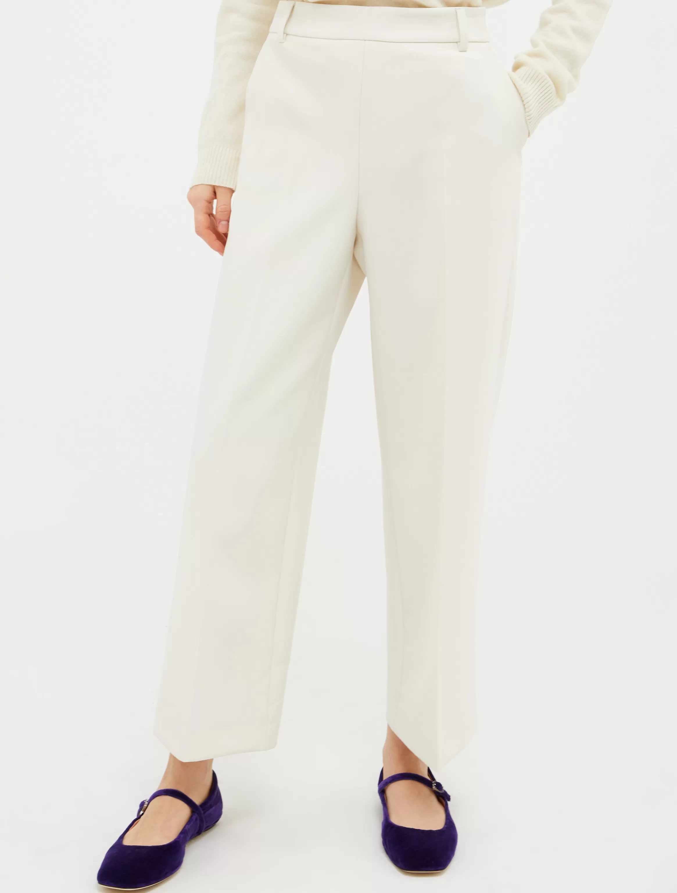 Relaxed-fit double-cloth trousers*Max&Co Outlet