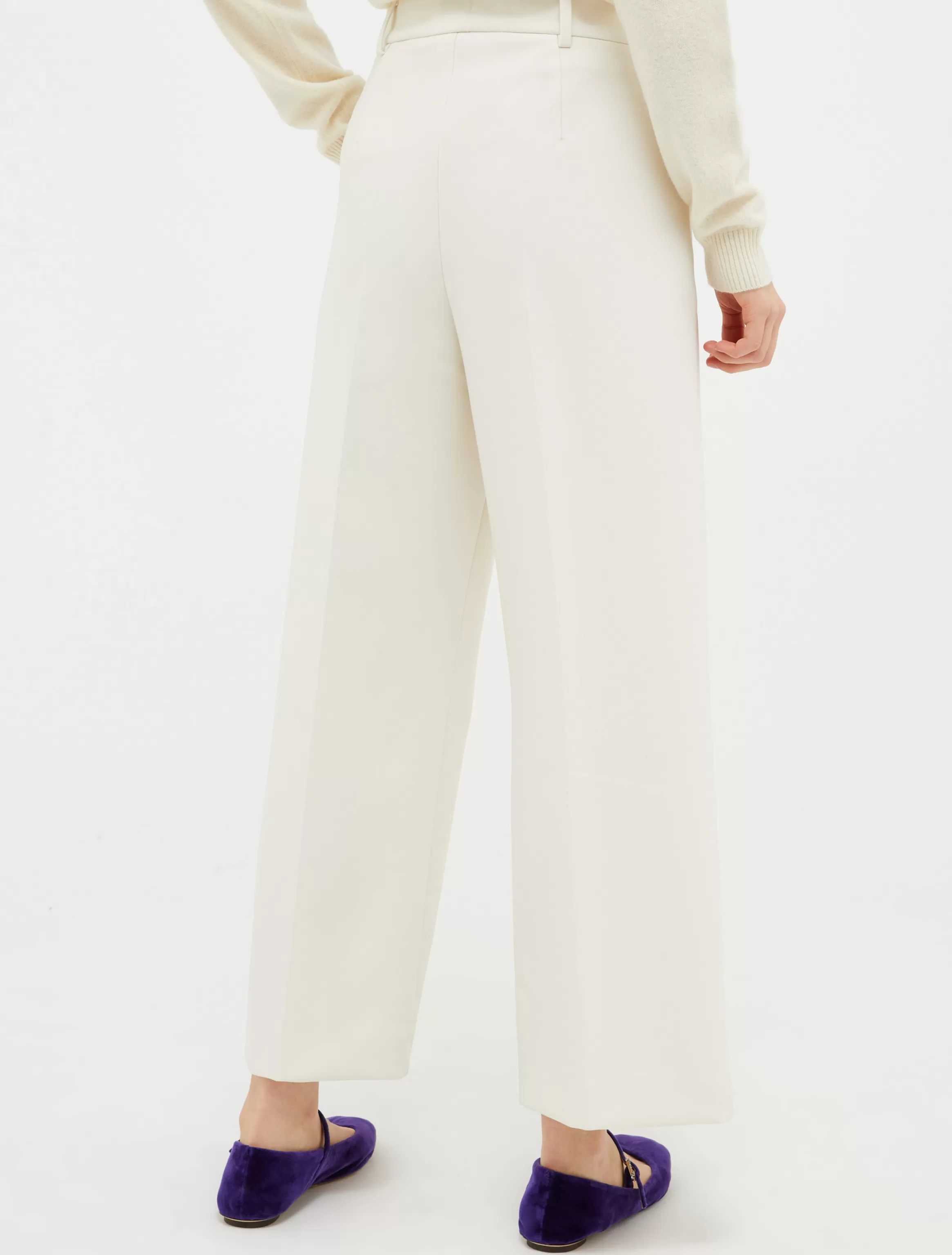 Relaxed-fit double-cloth trousers*Max&Co Outlet