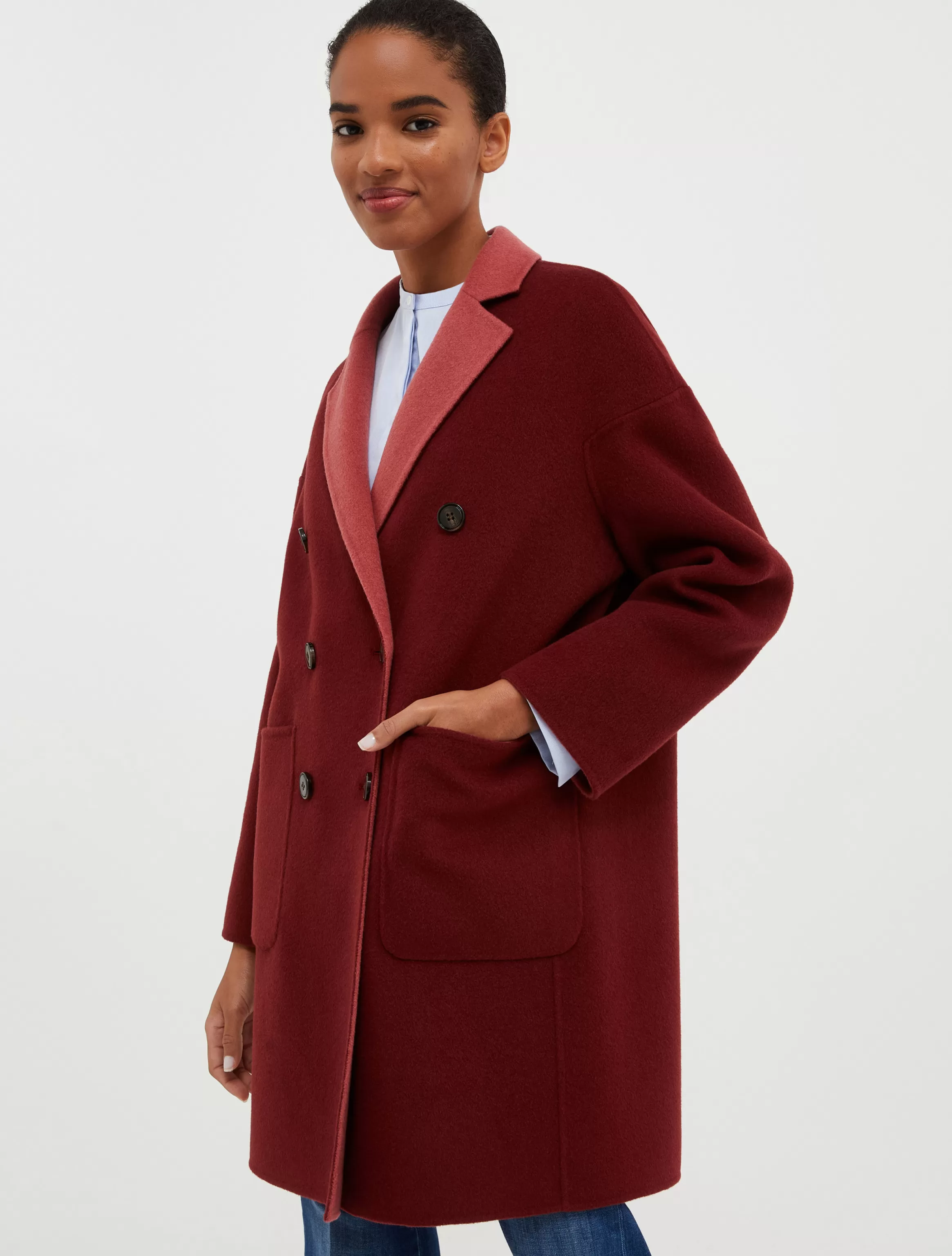 Reversible wool coat*Max&Co Clearance