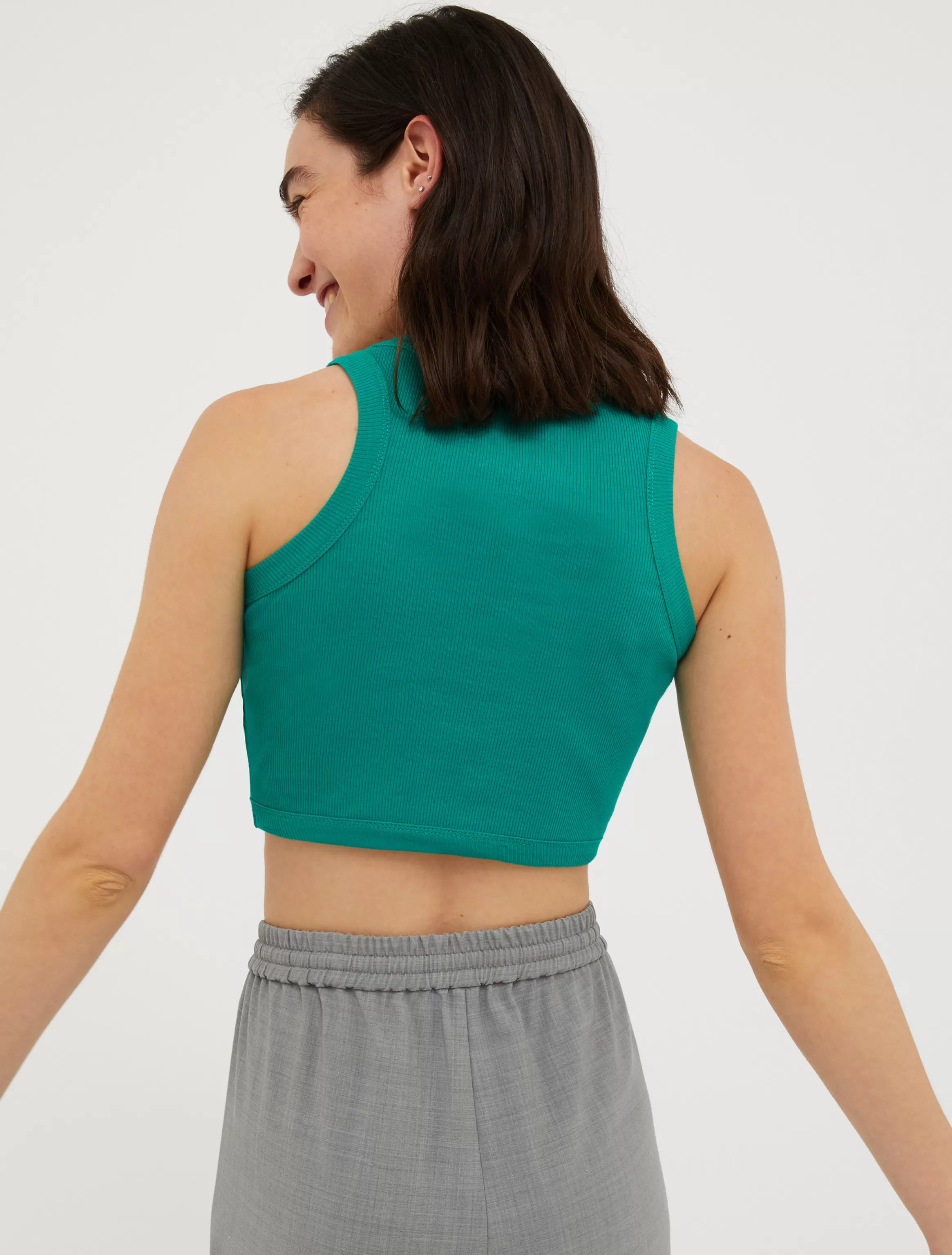 Ribbed cotton cropped top*Max&Co Cheap