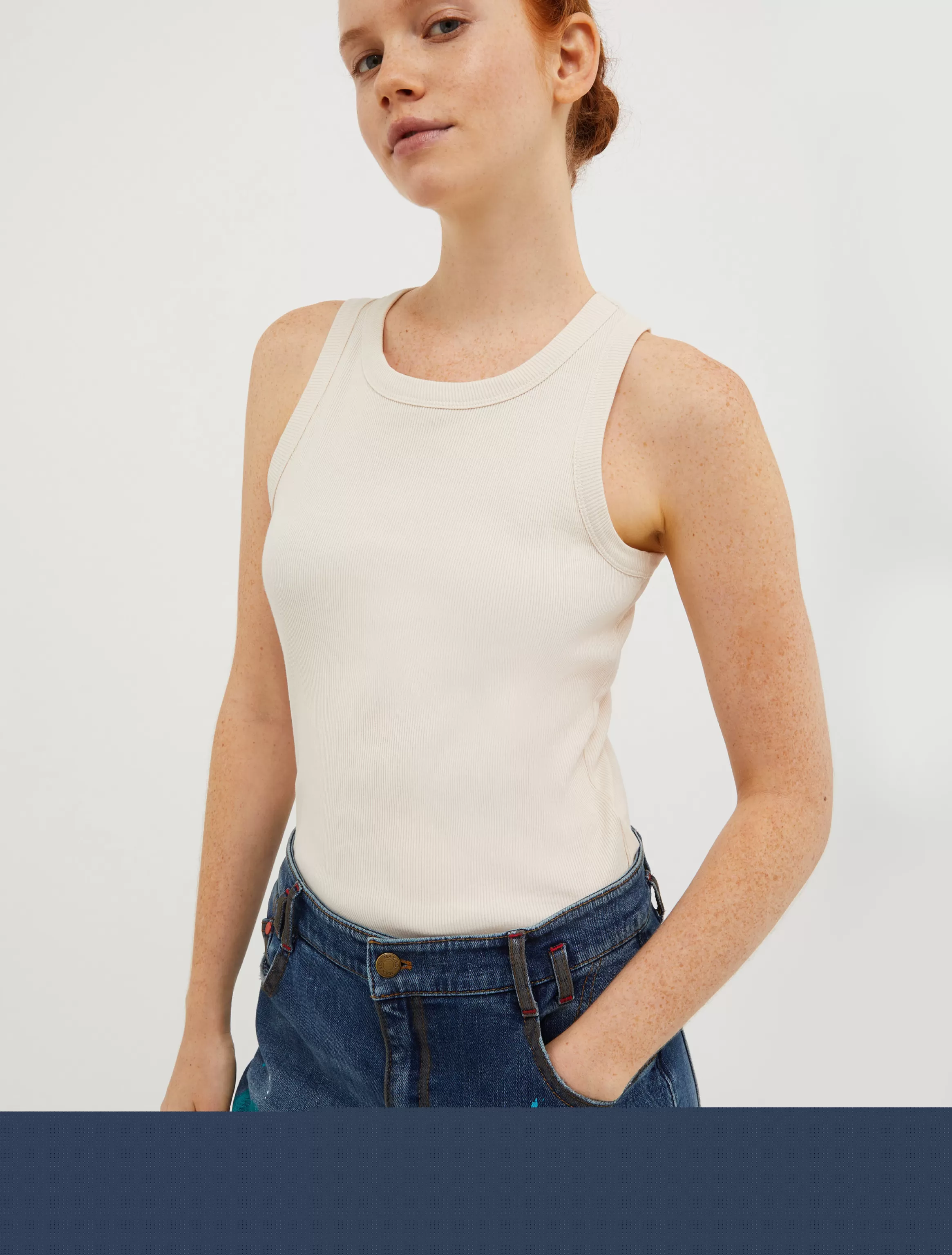 Ribbed cotton tank top*Max&Co New