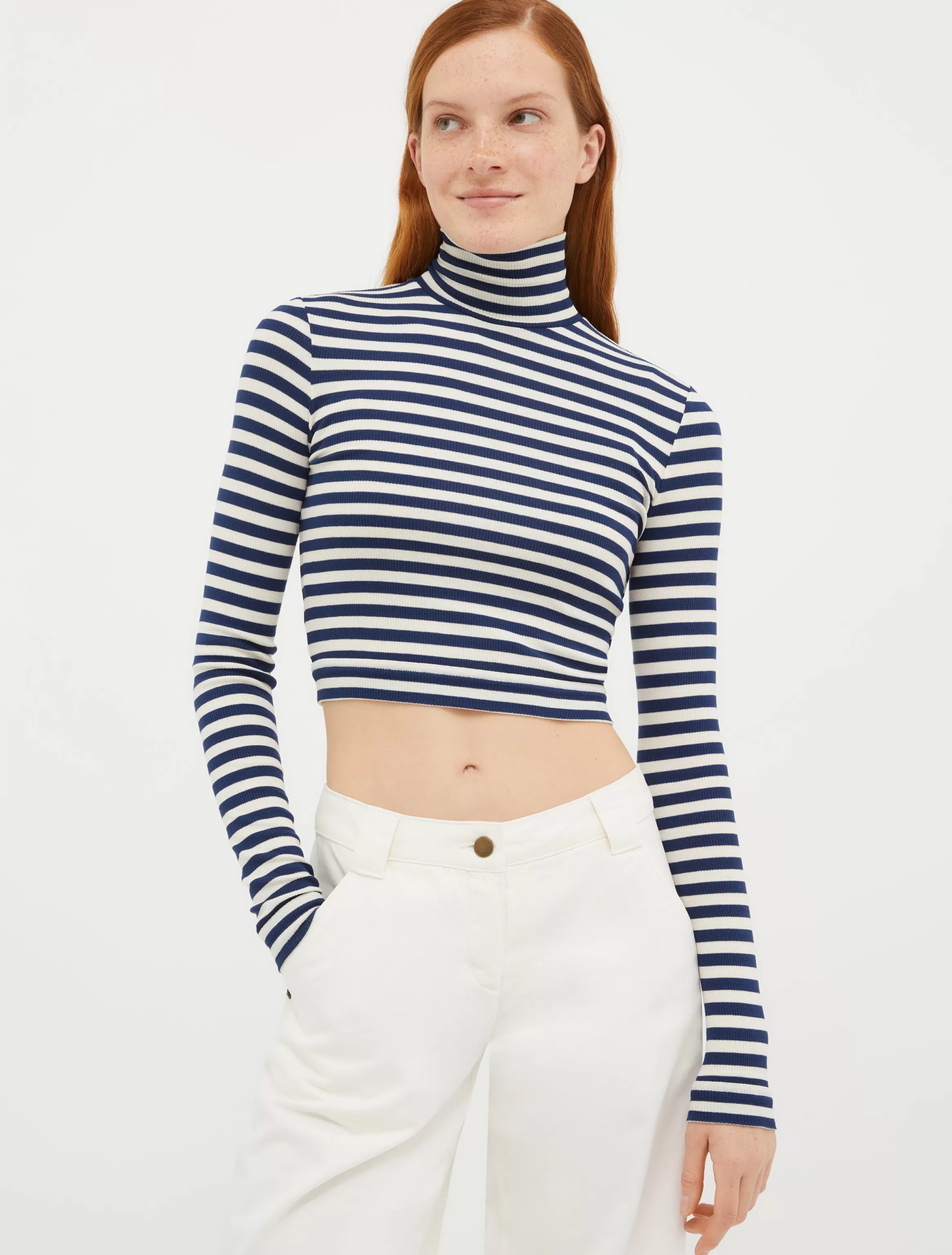 Ribbed cropped T-shirt*Max&Co Best Sale