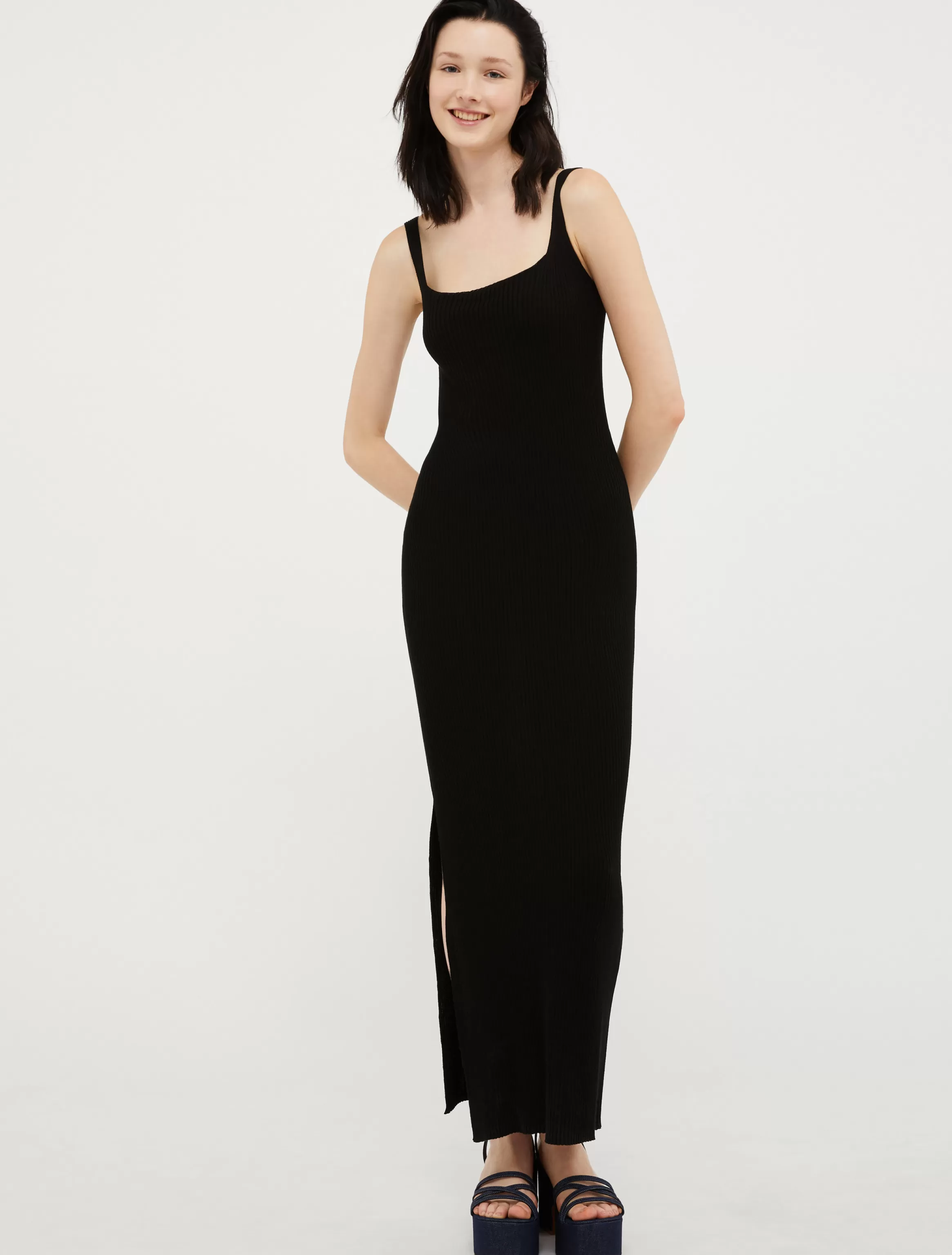 Ribbed knitted maxi dress*Max&Co Cheap