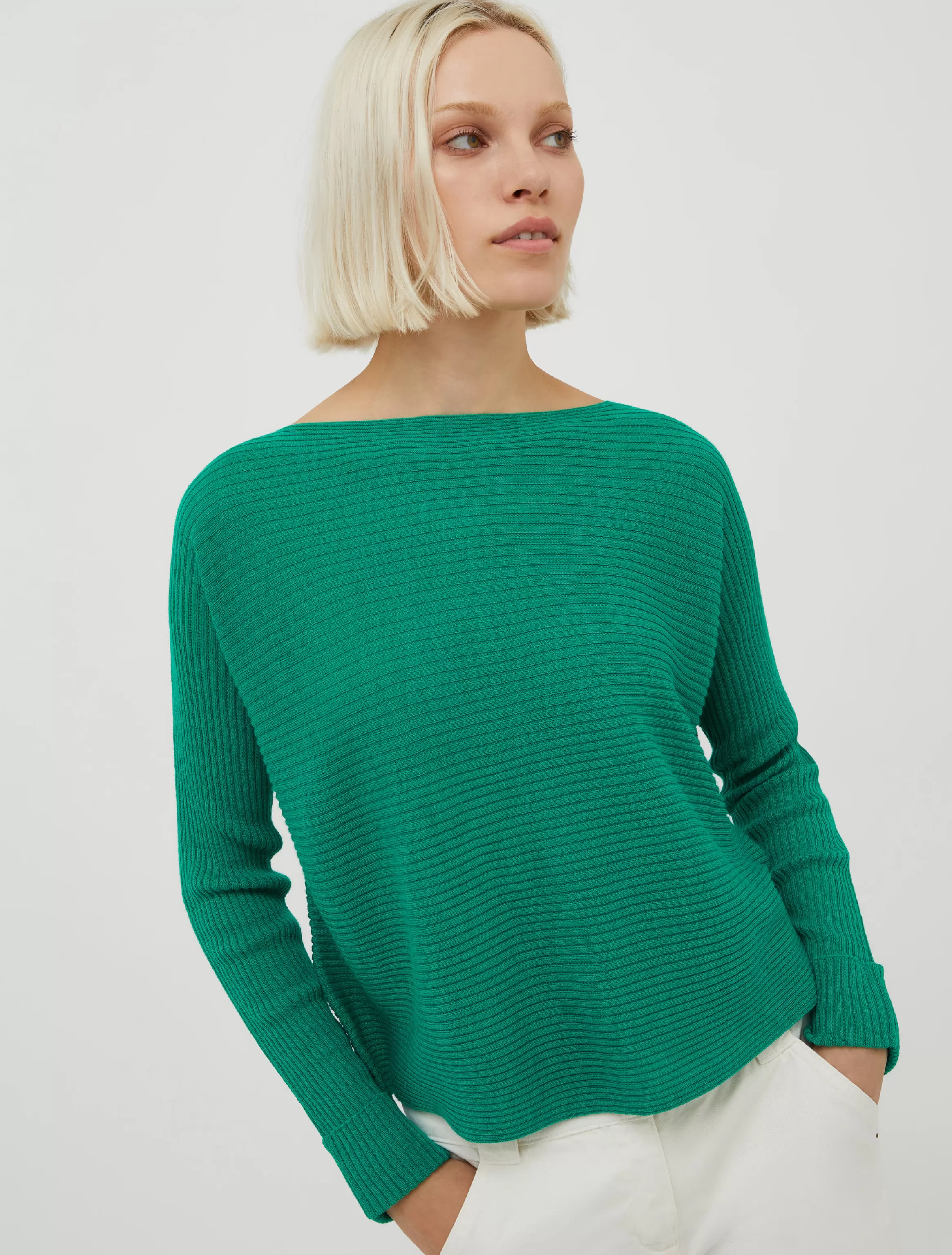 Ribbed wool-blend jumper*Max&Co Outlet