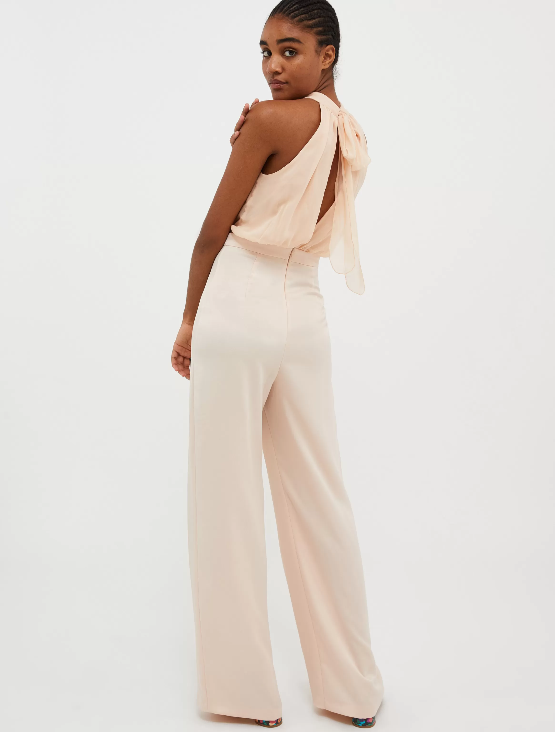 Satin and georgette jumpsuit*Max&Co Online