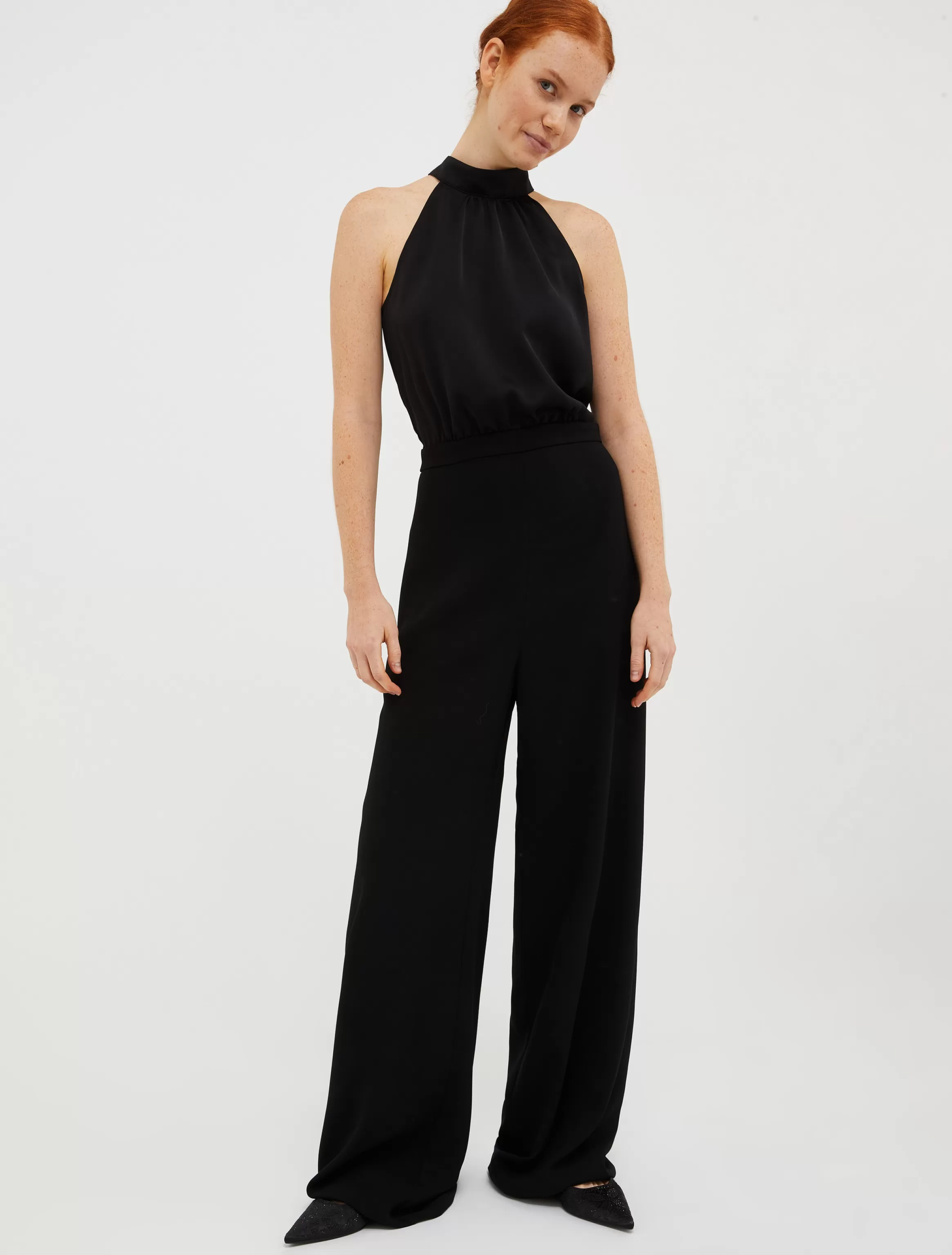 Satin and georgette jumpsuit*Max&Co Cheap