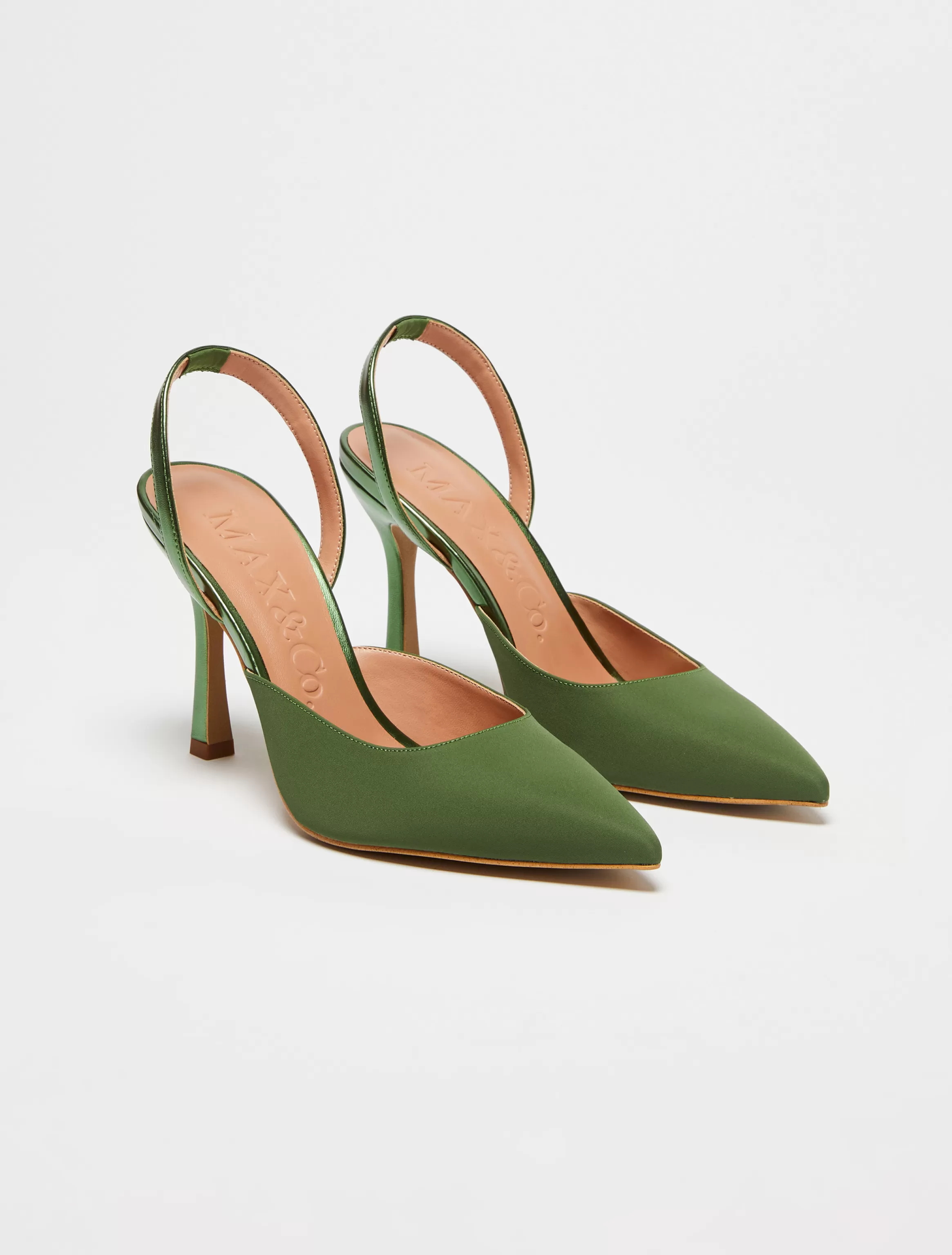 Satin court shoes*Max&Co Store