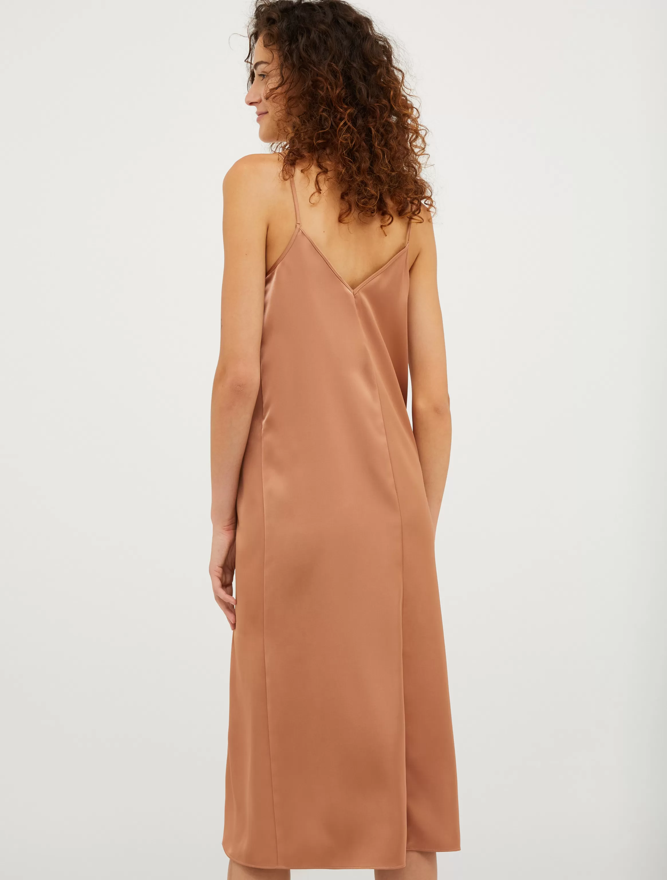 Satin midi slip dress*Max&Co Sale