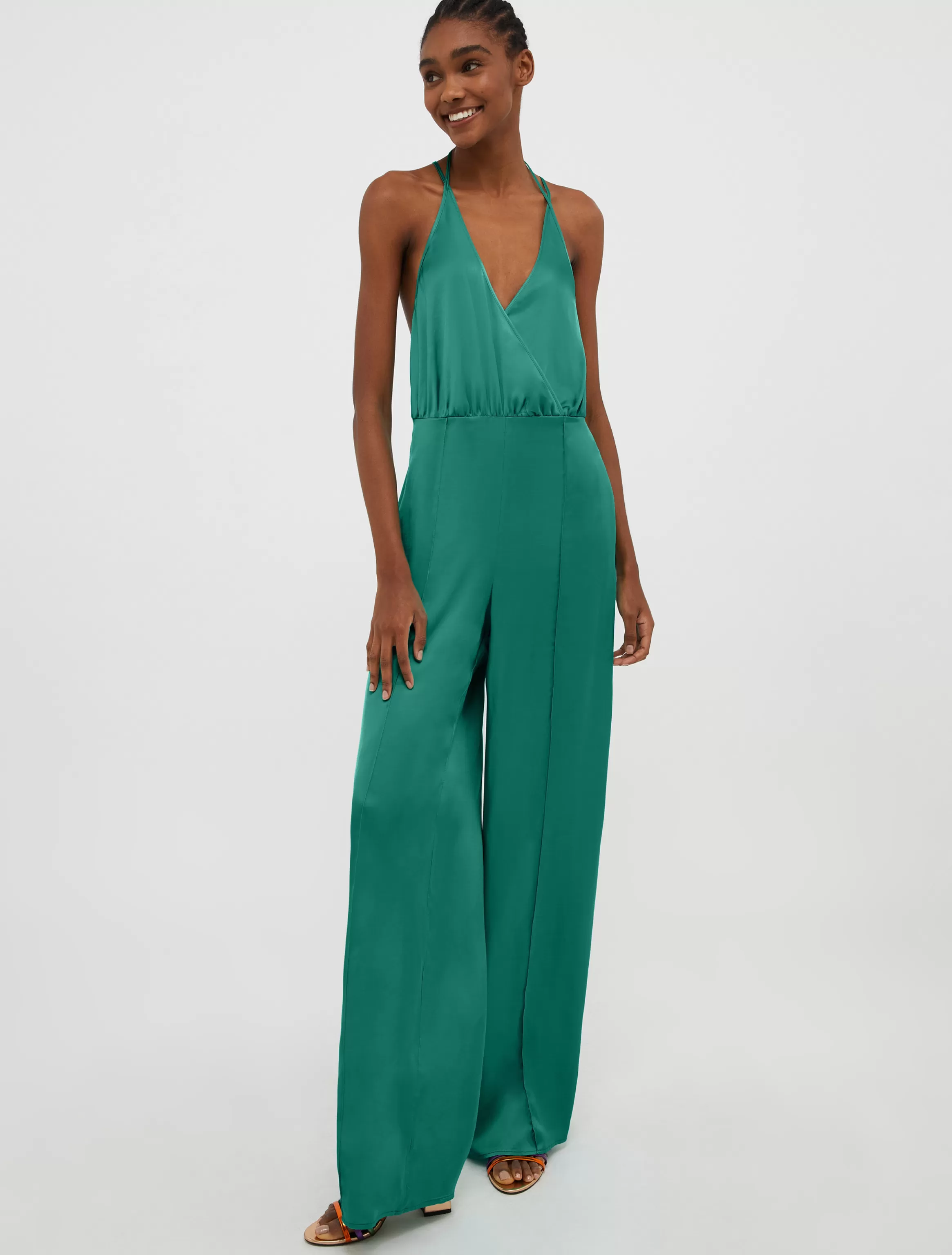 Satin palazzo jumpsuit*Max&Co Online