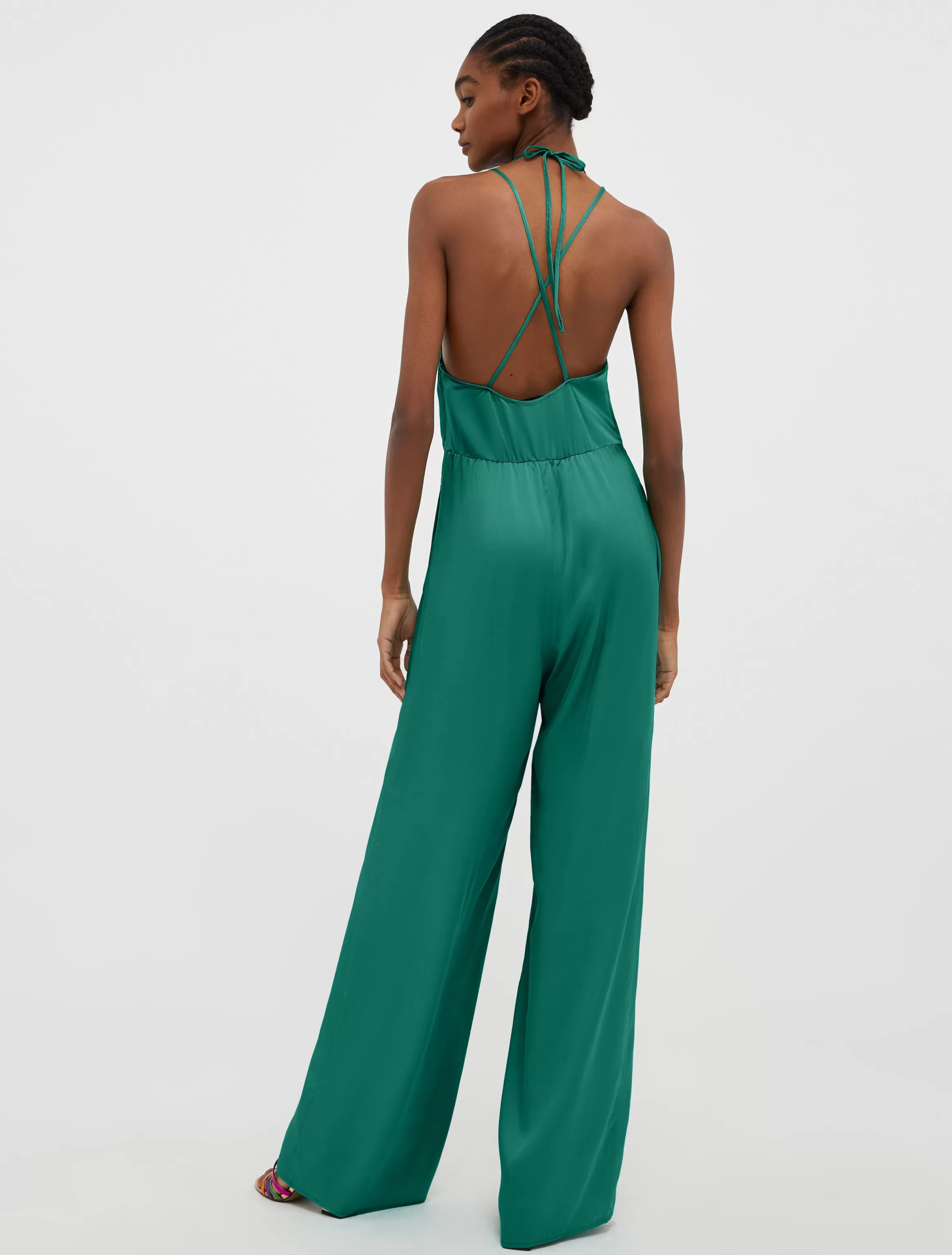 Satin palazzo jumpsuit*Max&Co Online