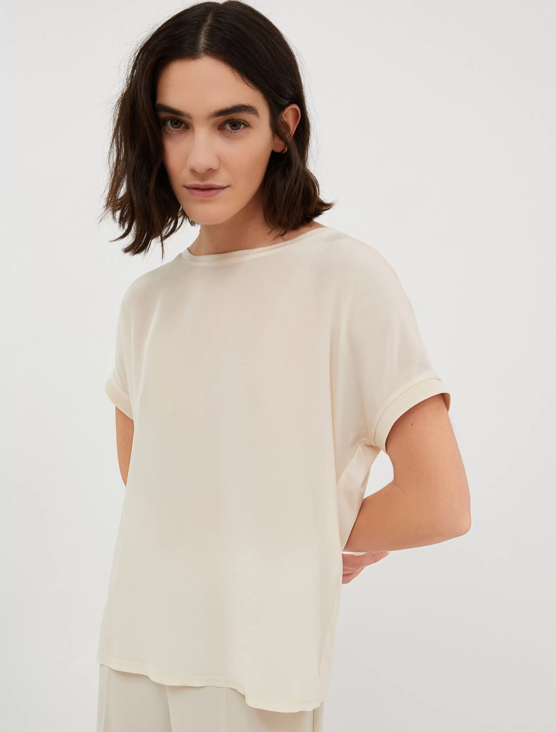 Silk and jersey T-shirt*Max&Co New