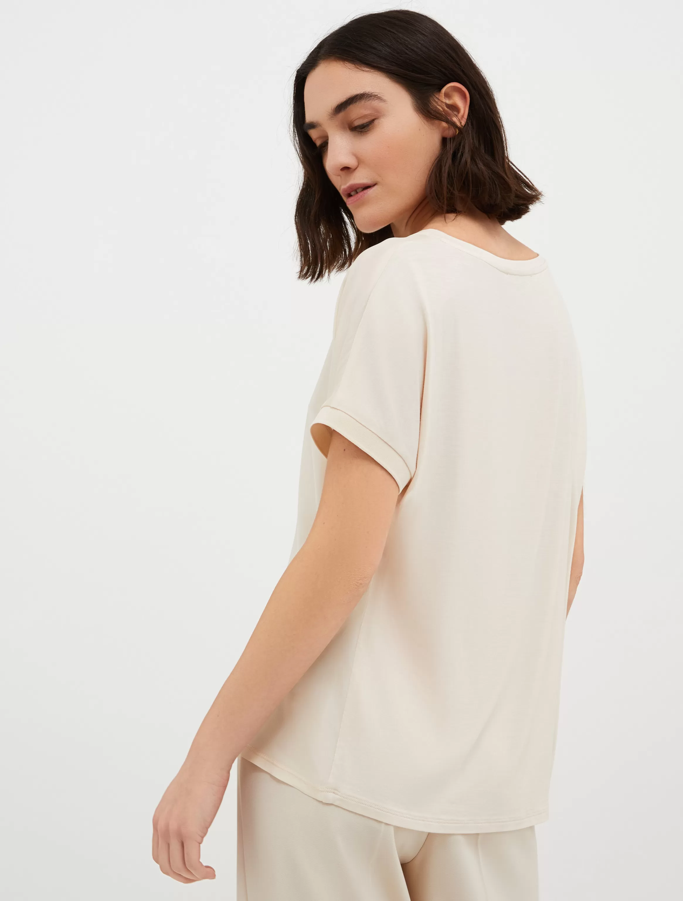 Silk and jersey T-shirt*Max&Co New