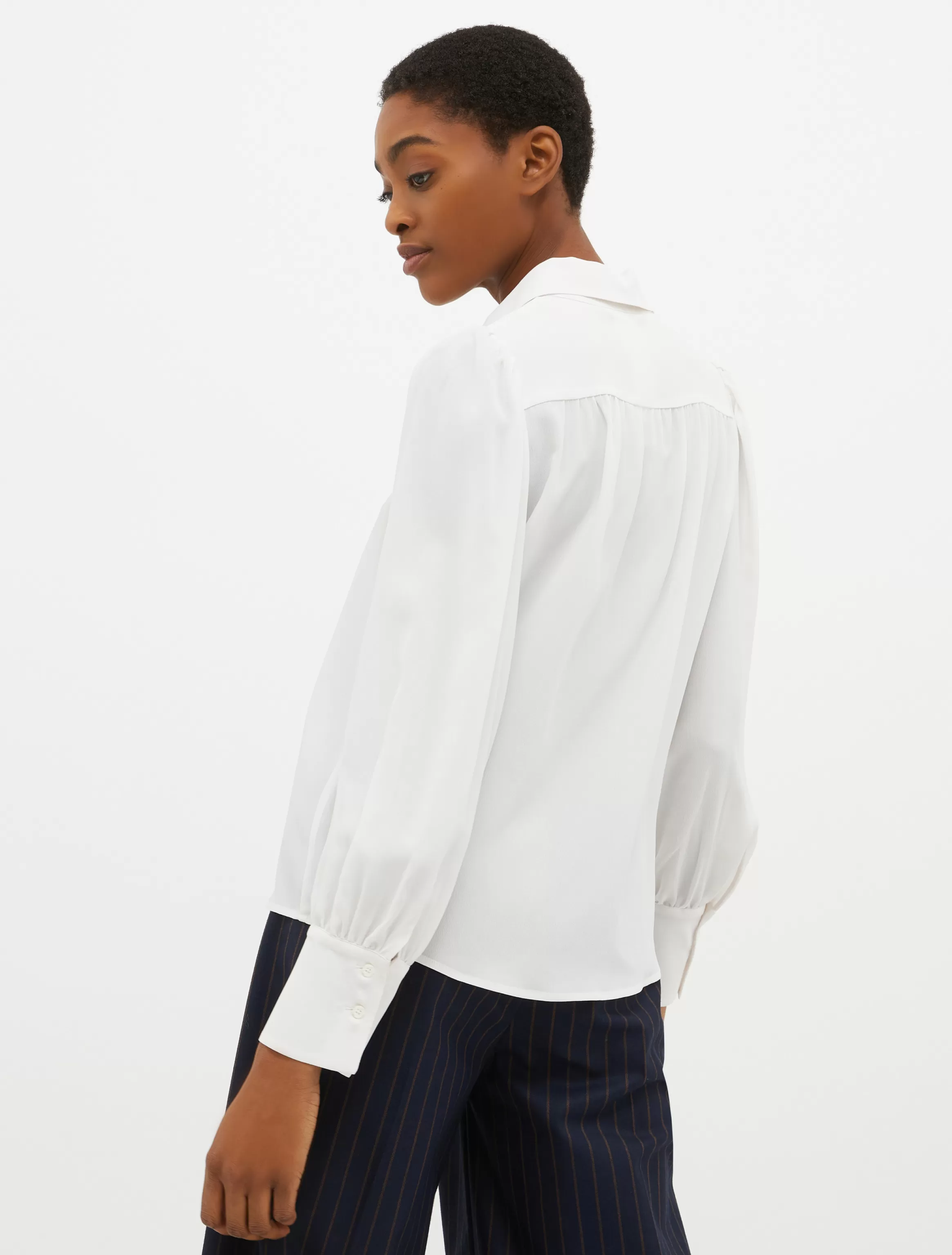 Silk-blend crêpe-de-Chine shirt*Max&Co Flash Sale