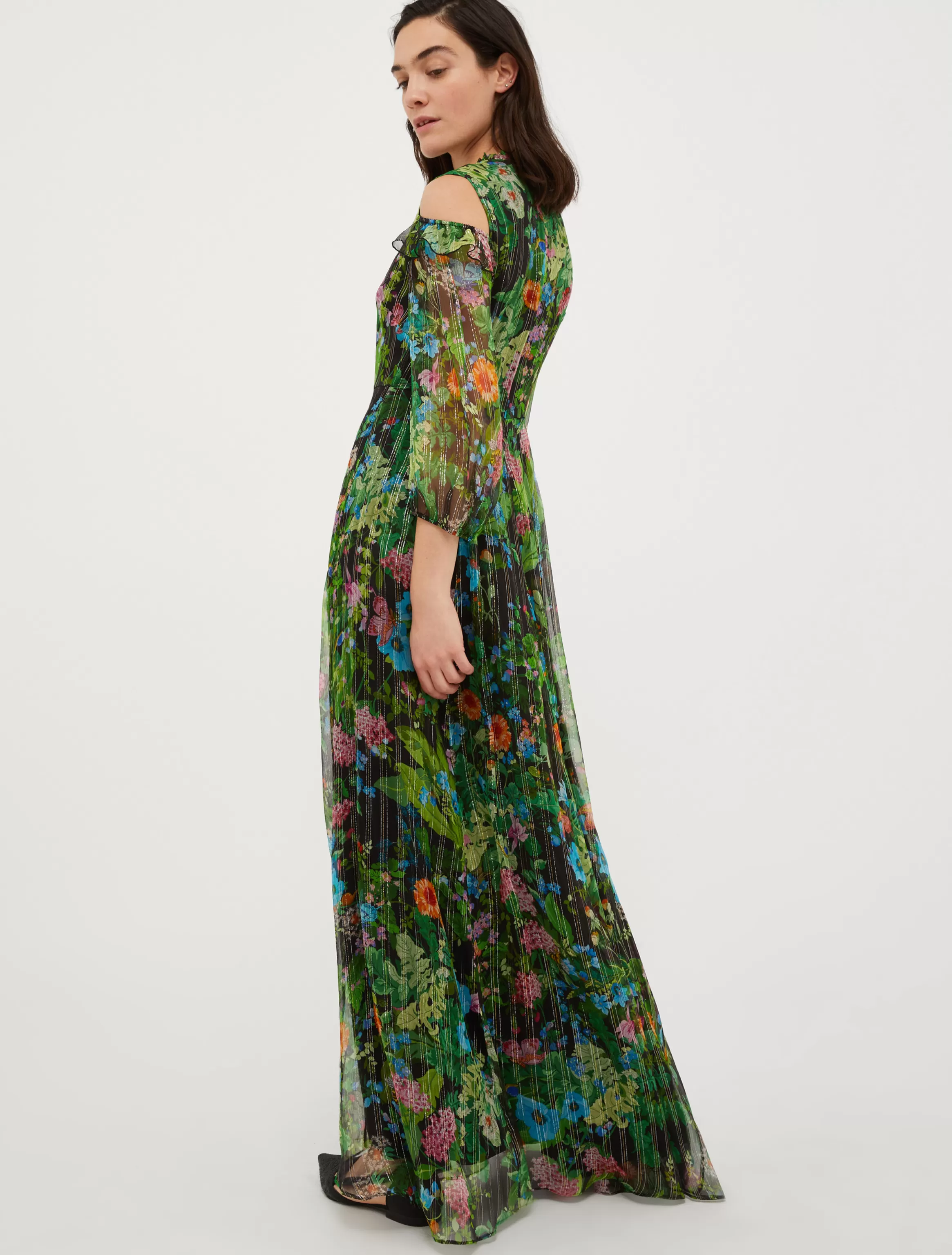 Silk-crepon maxi dress*Max&Co Cheap