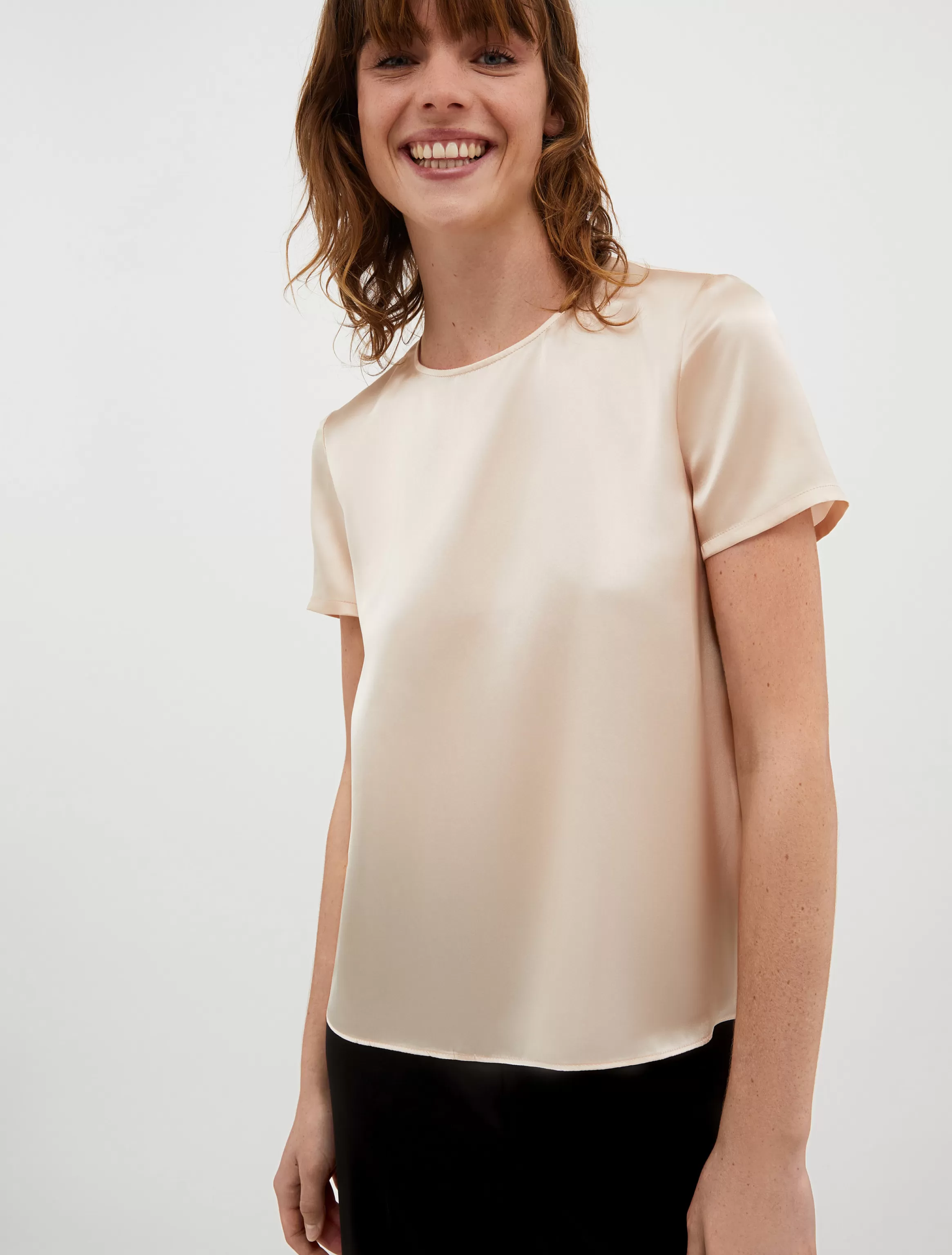 Silk-satin T-shirt*Max&Co Discount